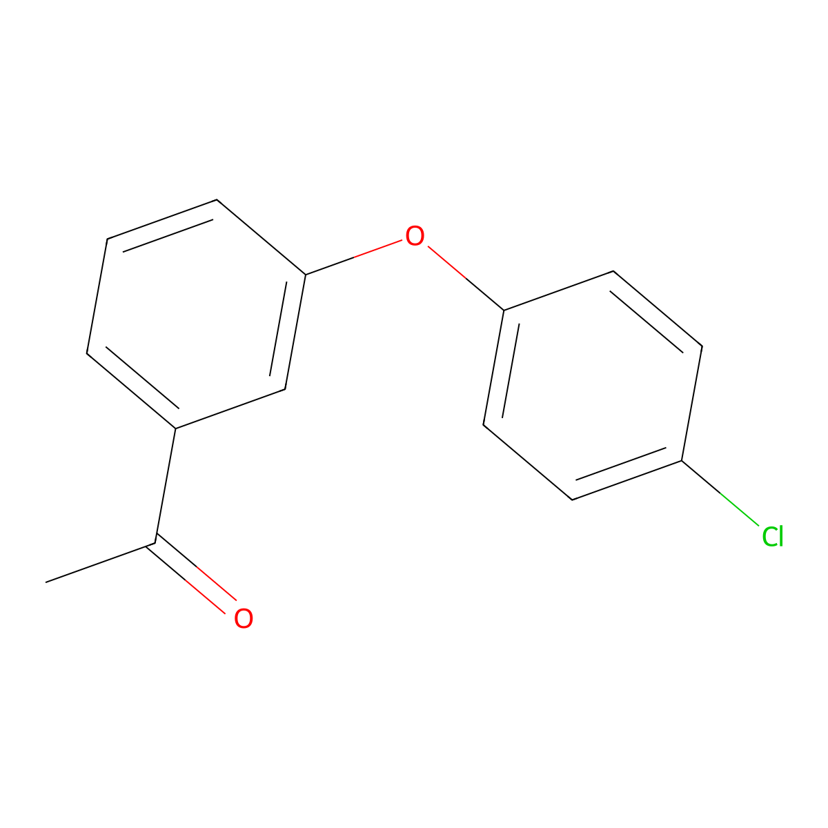 1-(3-(4-Chlorophenoxy)phenyl)ethan-1-one molecular structure, CAS 56911-59-2