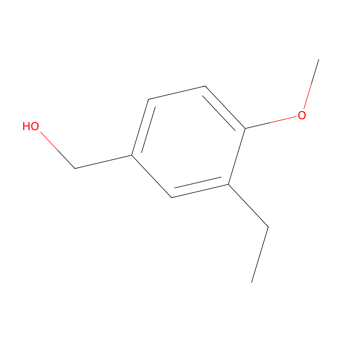 (3-Ethyl-4-methoxyphenyl)methanol molecular structure, CAS 56911-74-1