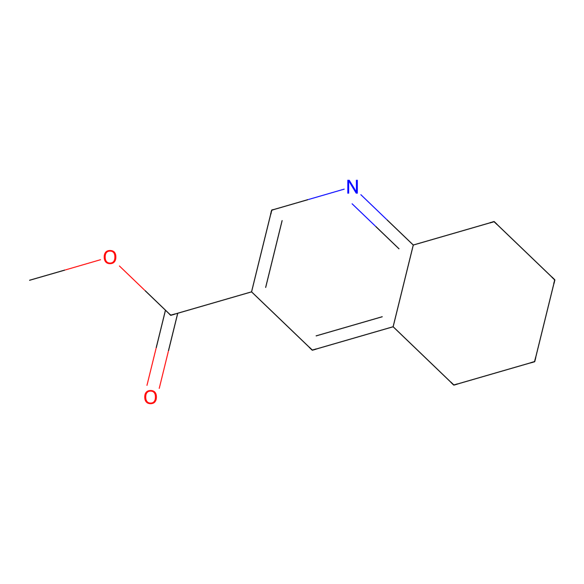 Methyl 5,6,7,8-tetrahydroquinoline-3-carboxylate molecular structure, CAS 56912-93-7