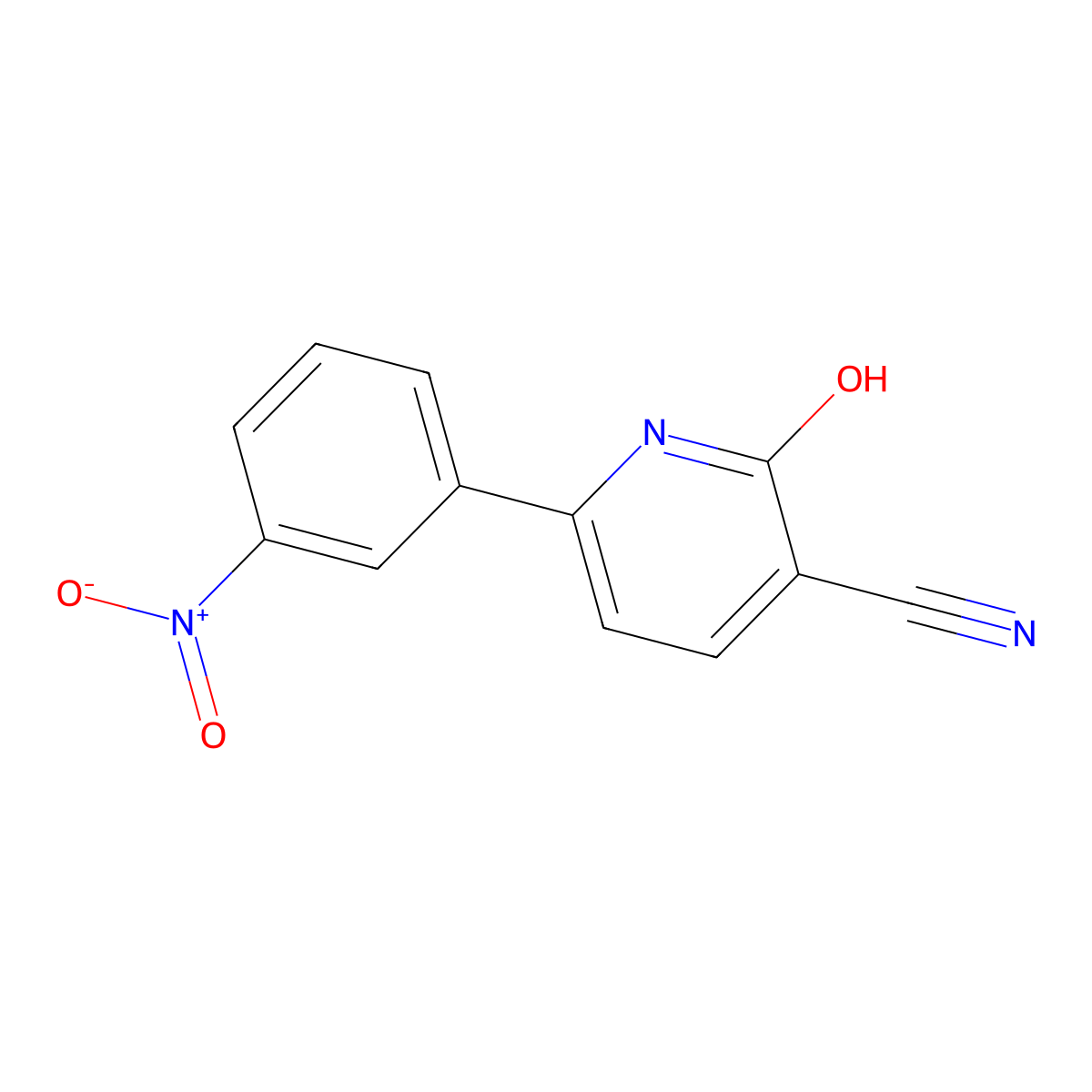 6-(3-Nitrophenyl)-2-oxo-1,2-dihydropyridine-3-carbonitrile molecular structure, CAS 56916-10-0