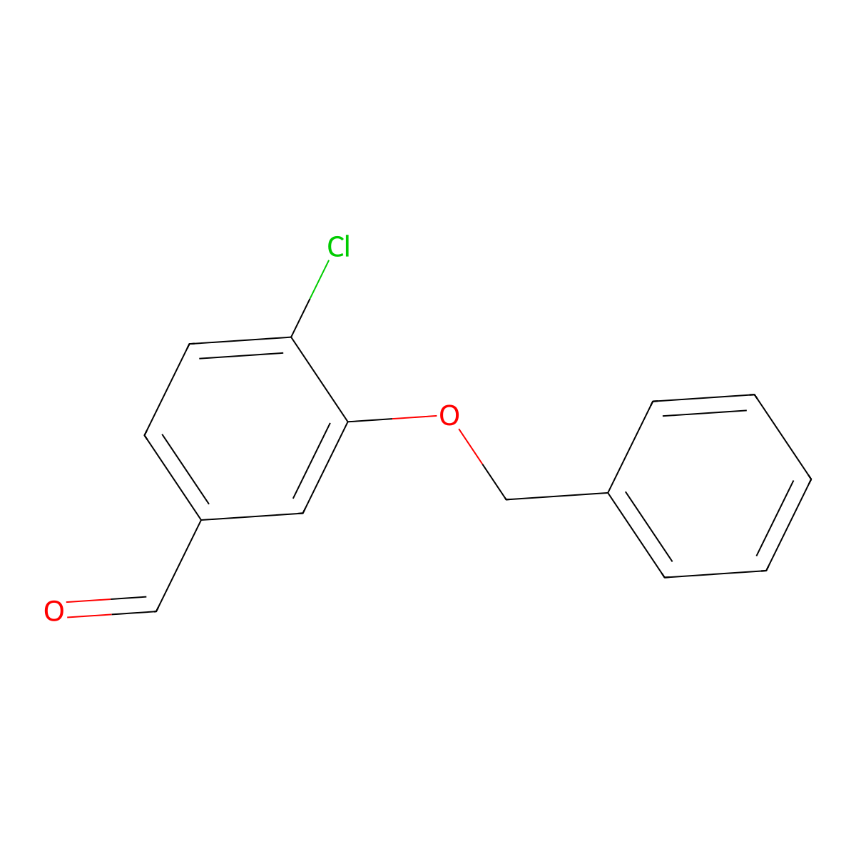 3-(Benzyloxy)-4-chlorobenzaldehyde molecular structure, CAS 56916-81-5