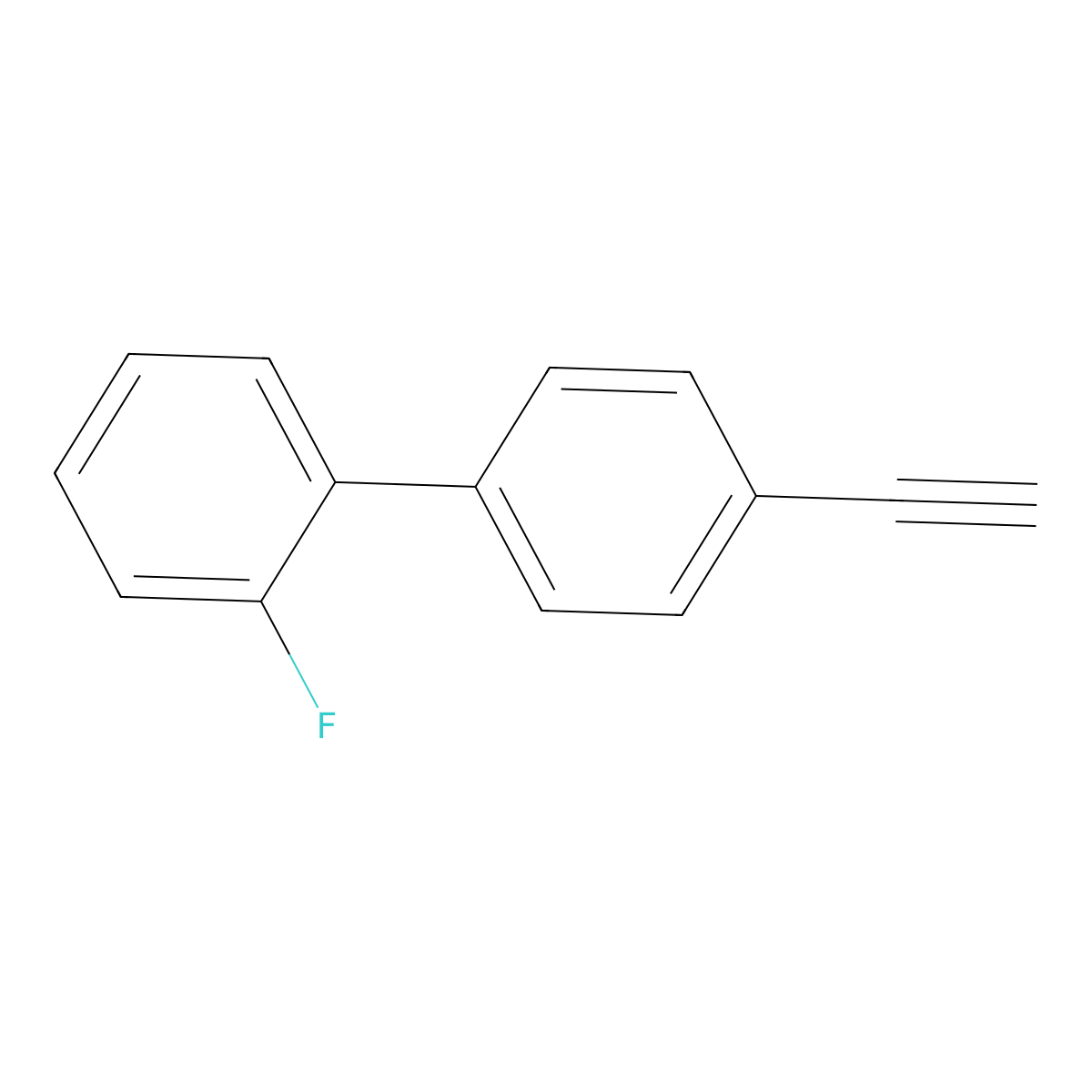 4'-Ethynyl-2-fluorobiphenyl molecular structure, CAS 56917-29-4