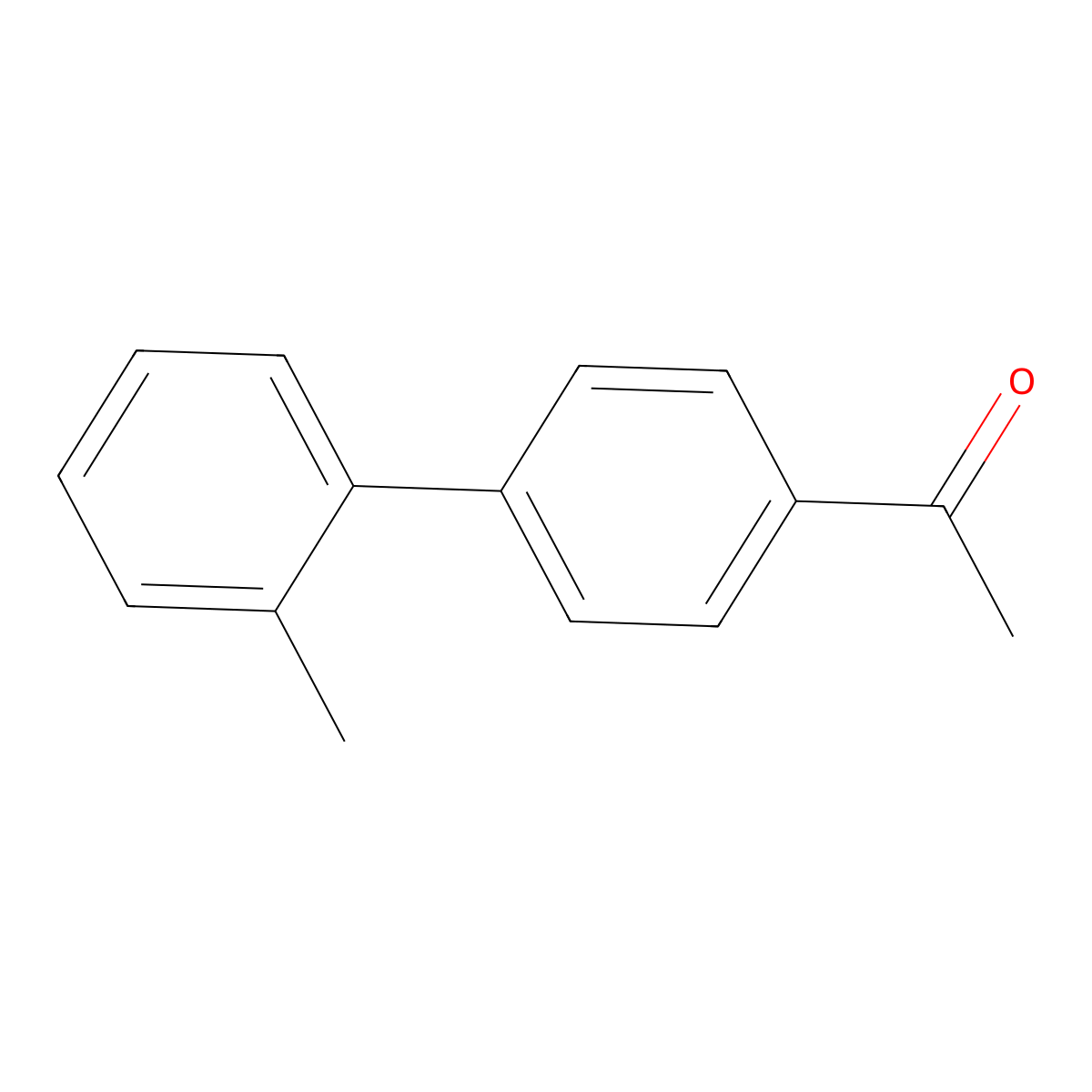 1-(2'-Methyl[1,1'-biphenyl]-4-yl)ethanone molecular structure, CAS 56917-39-6