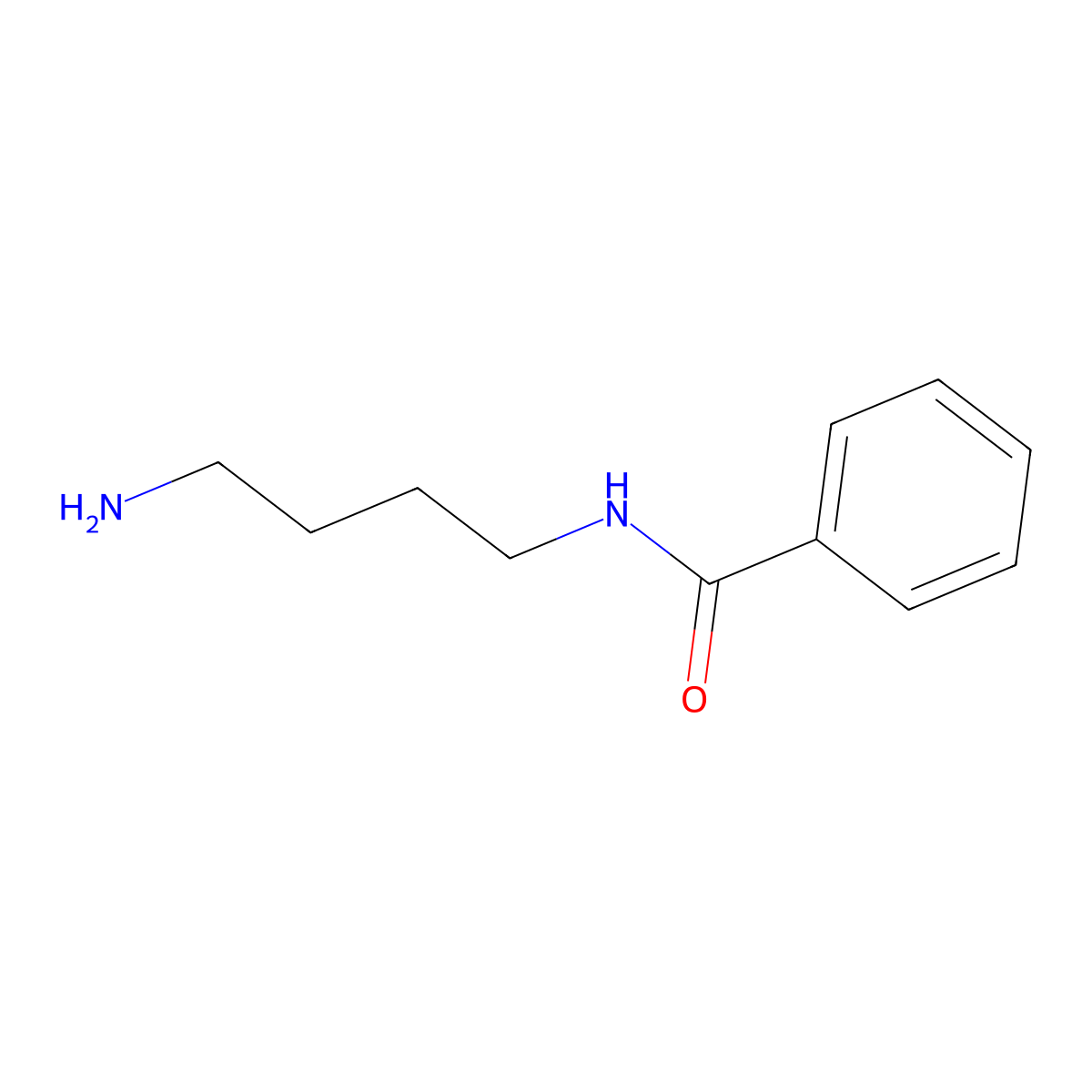 N-(4-Aminobutyl)benzamide molecular structure, CAS 5692-23-9