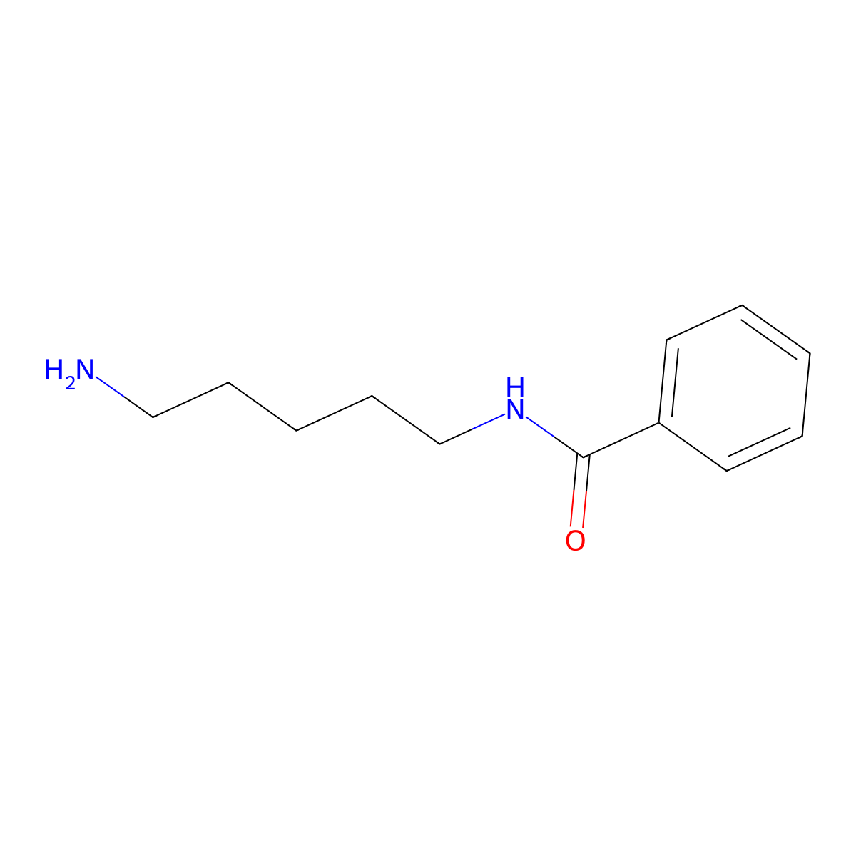 N-(5-Aminopentyl)benzamide molecular structure, CAS 5692-29-5