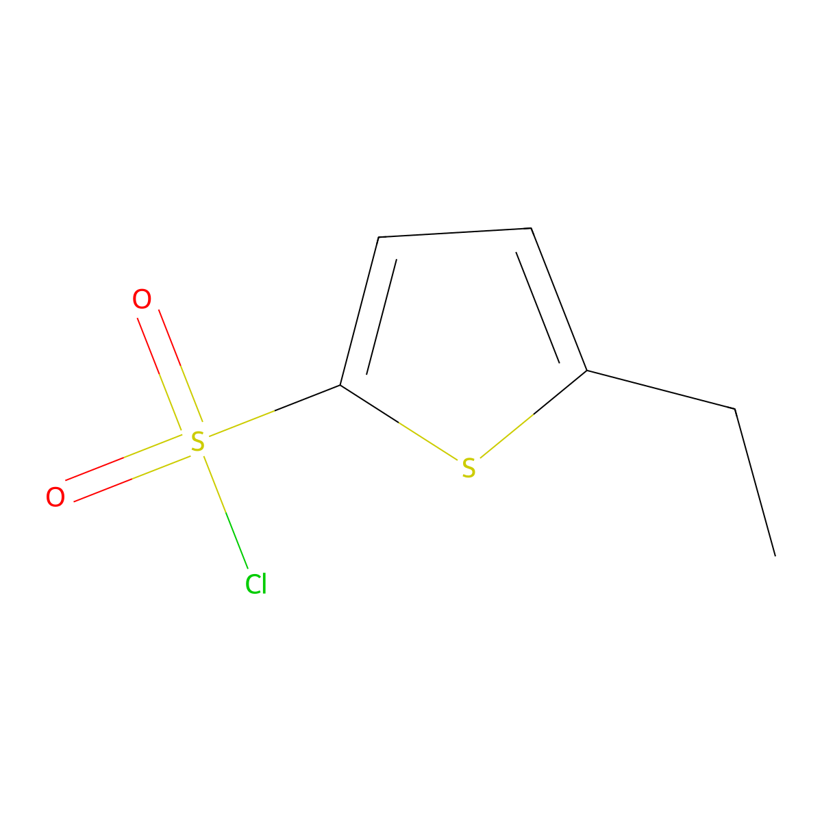 5-Ethylthiophene-2-sulfonyl chloride molecular structure, CAS 56921-00-7