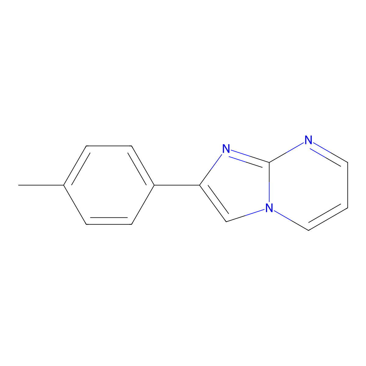 2-(p-Tolyl)imidazo[1,2-a]pyrimidine molecular structure, CAS 56921-83-6