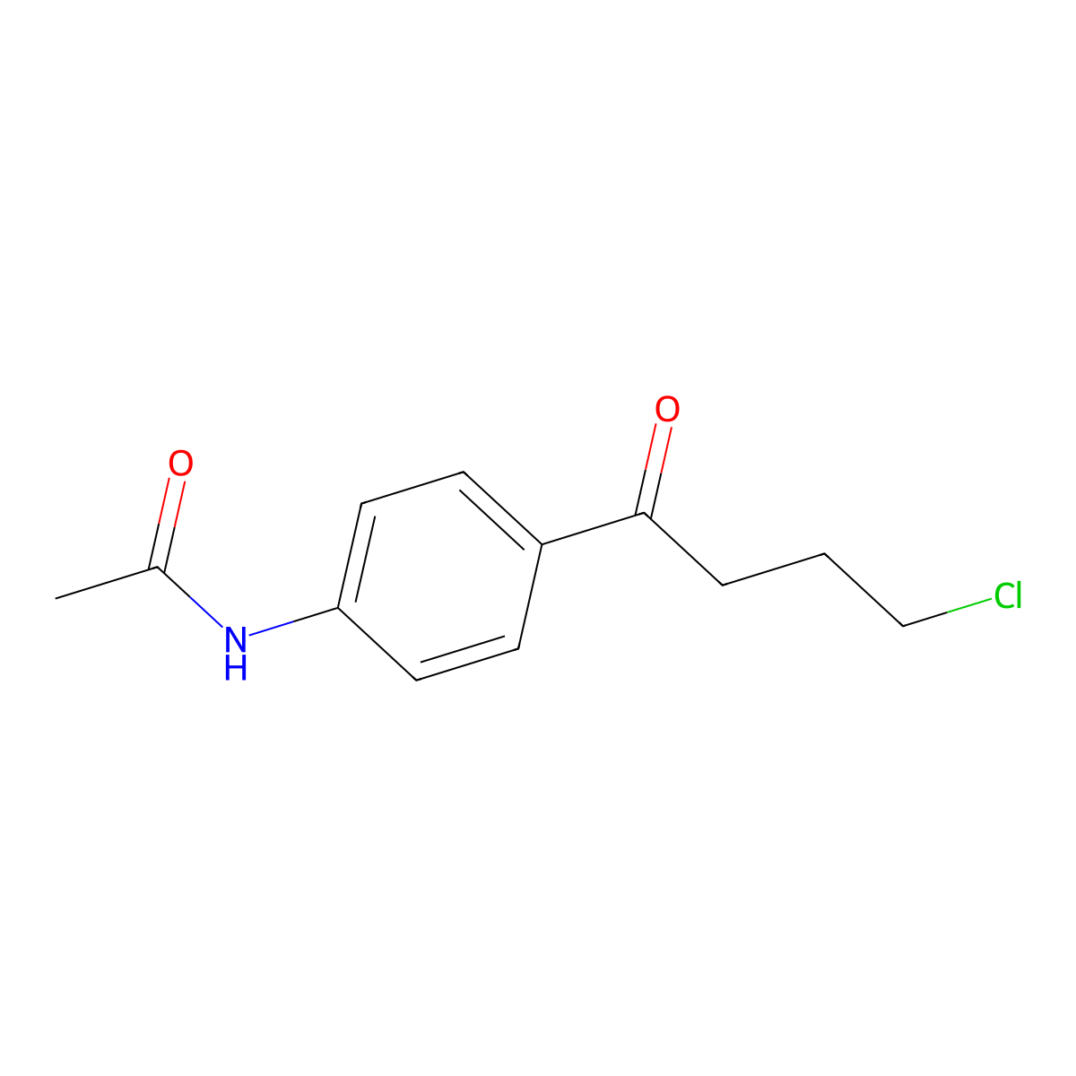 N-[4-(4-Chlorobutanoyl)phenyl]acetamide molecular structure, CAS 56924-11-9