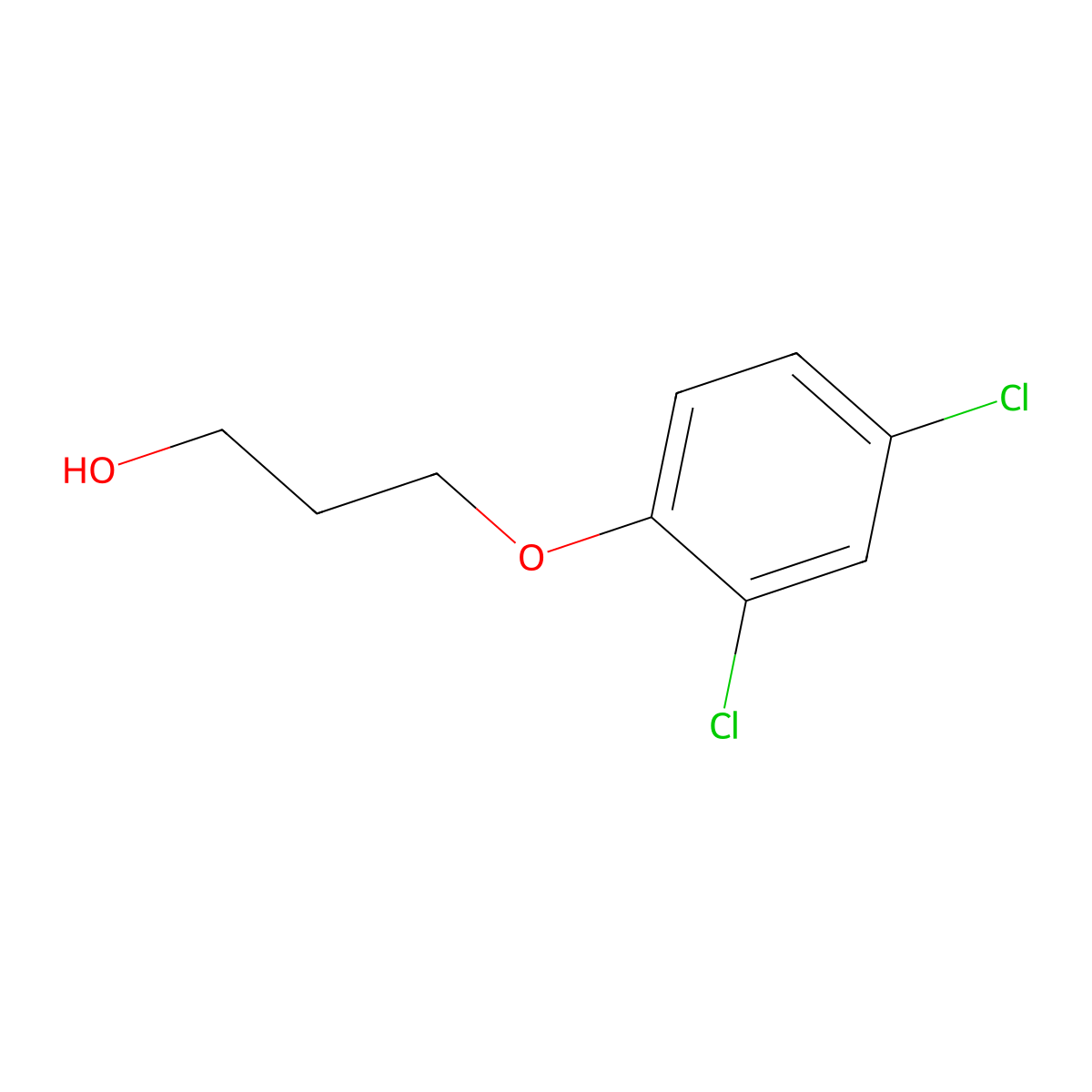 (2,4-Dichlorophenoxy)propanol molecular structure, CAS 56927-95-8