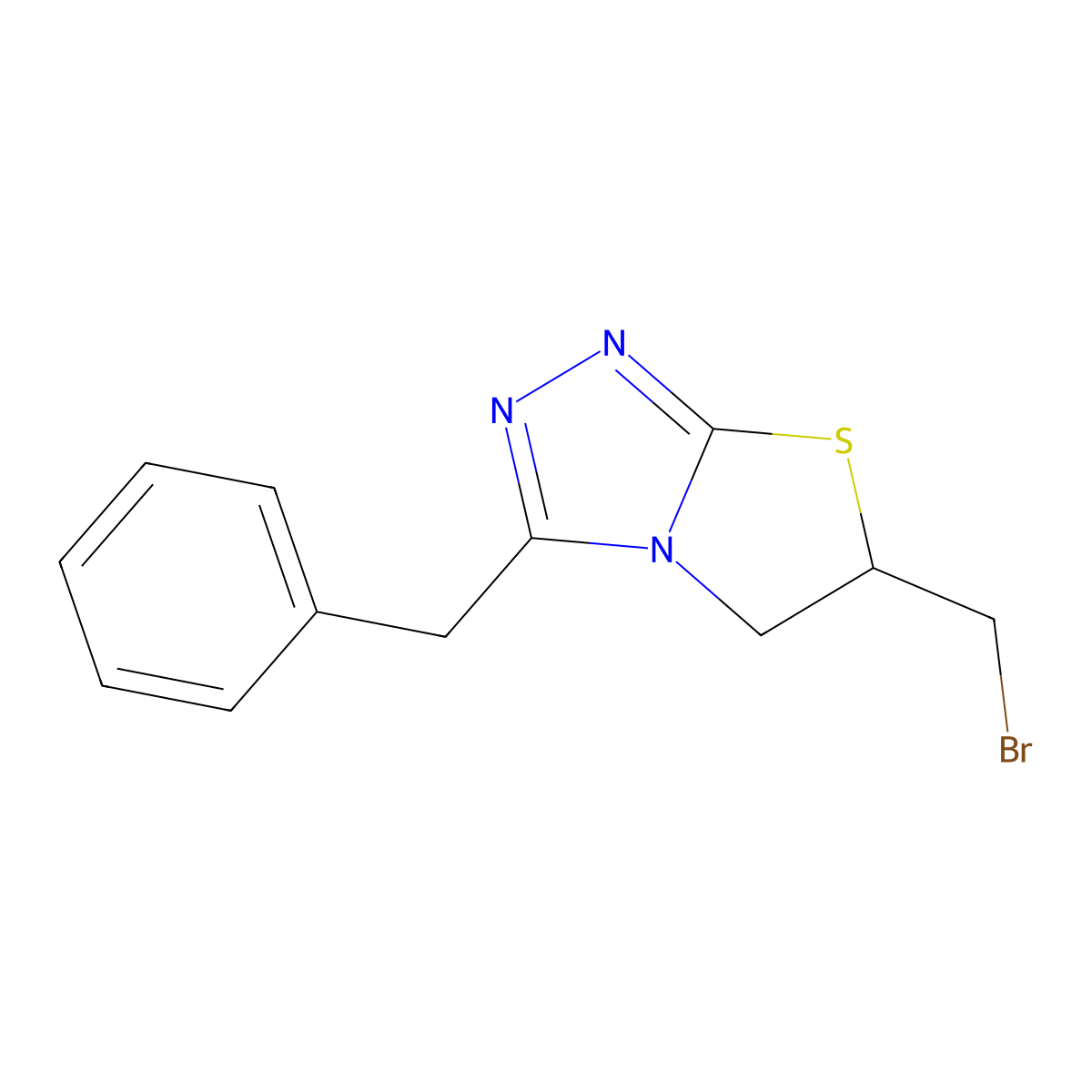 3-Benzyl-6-bromomethyl-5,6-dihydro-thiazolo[2,3-c][1,2,4]triazole molecular structure, CAS 56929-58-9