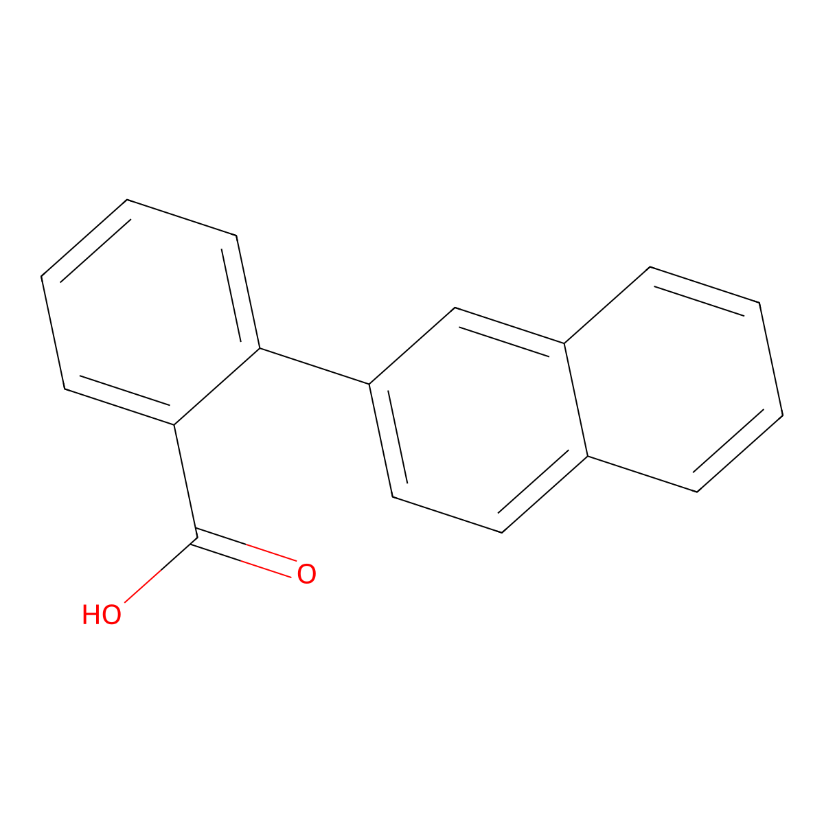 2-(Naphthalen-2-yl)benzoic acid molecular structure, CAS 5693-33-4