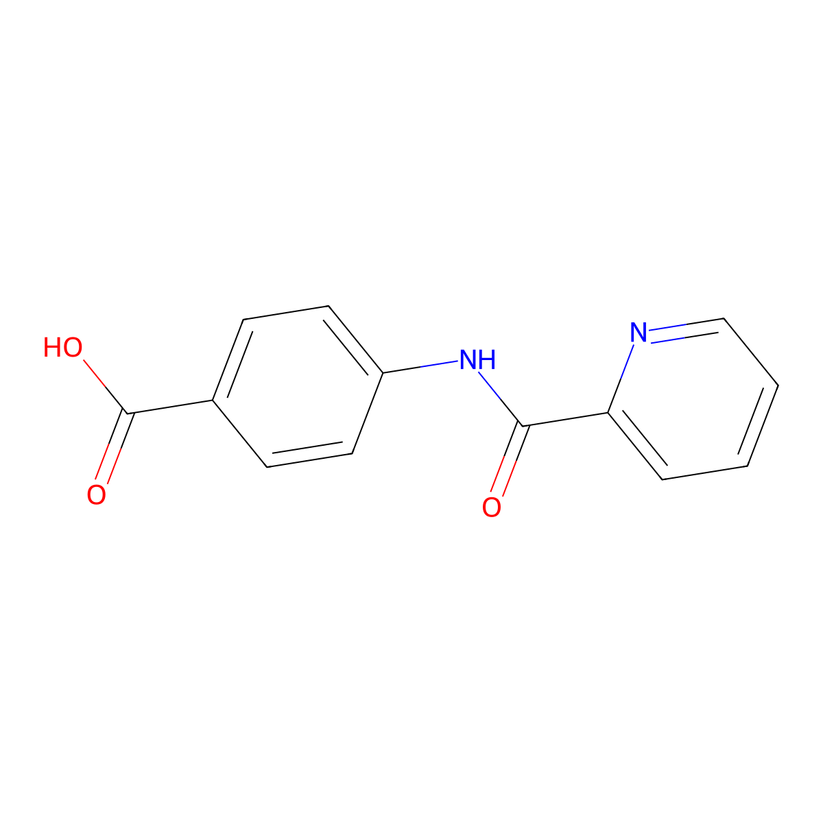 4-(Pyridine-2-amido)benzoic acid molecular structure, CAS 5693-36-7