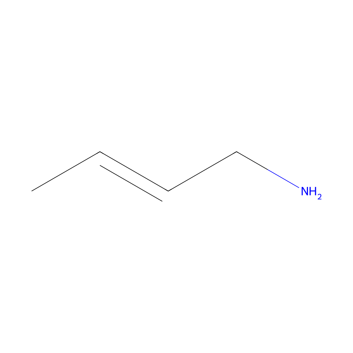 2-Butenylamine molecular structure, CAS 56930-04-2