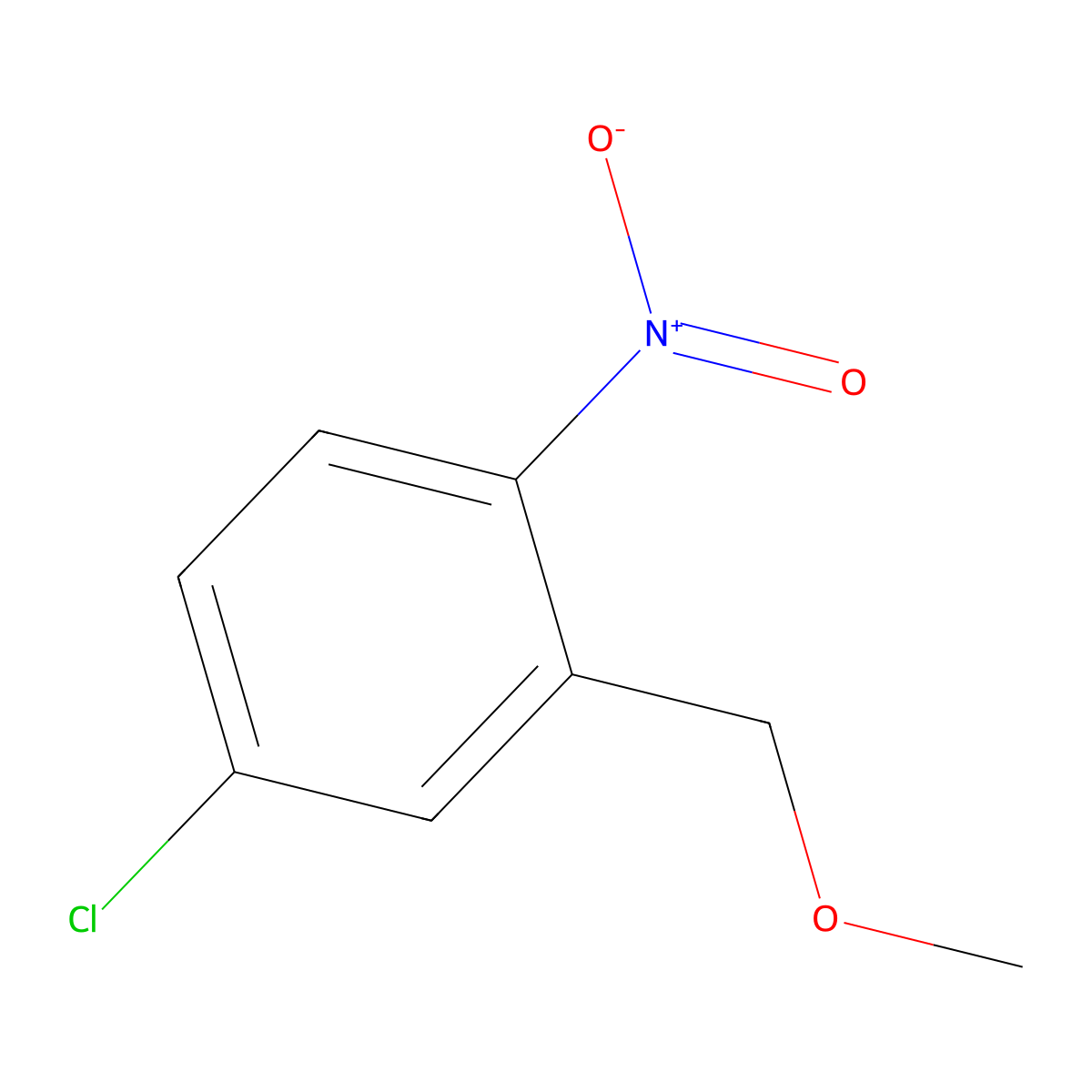 4-Chloro-2-(methoxymethyl)-1-nitrobenzene molecular structure, CAS 569328-82-1