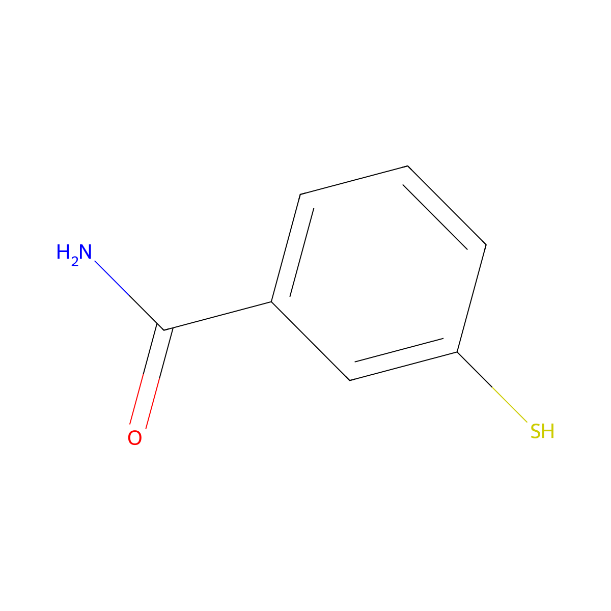 3-Sulfanylbenzamide molecular structure, CAS 569339-15-7