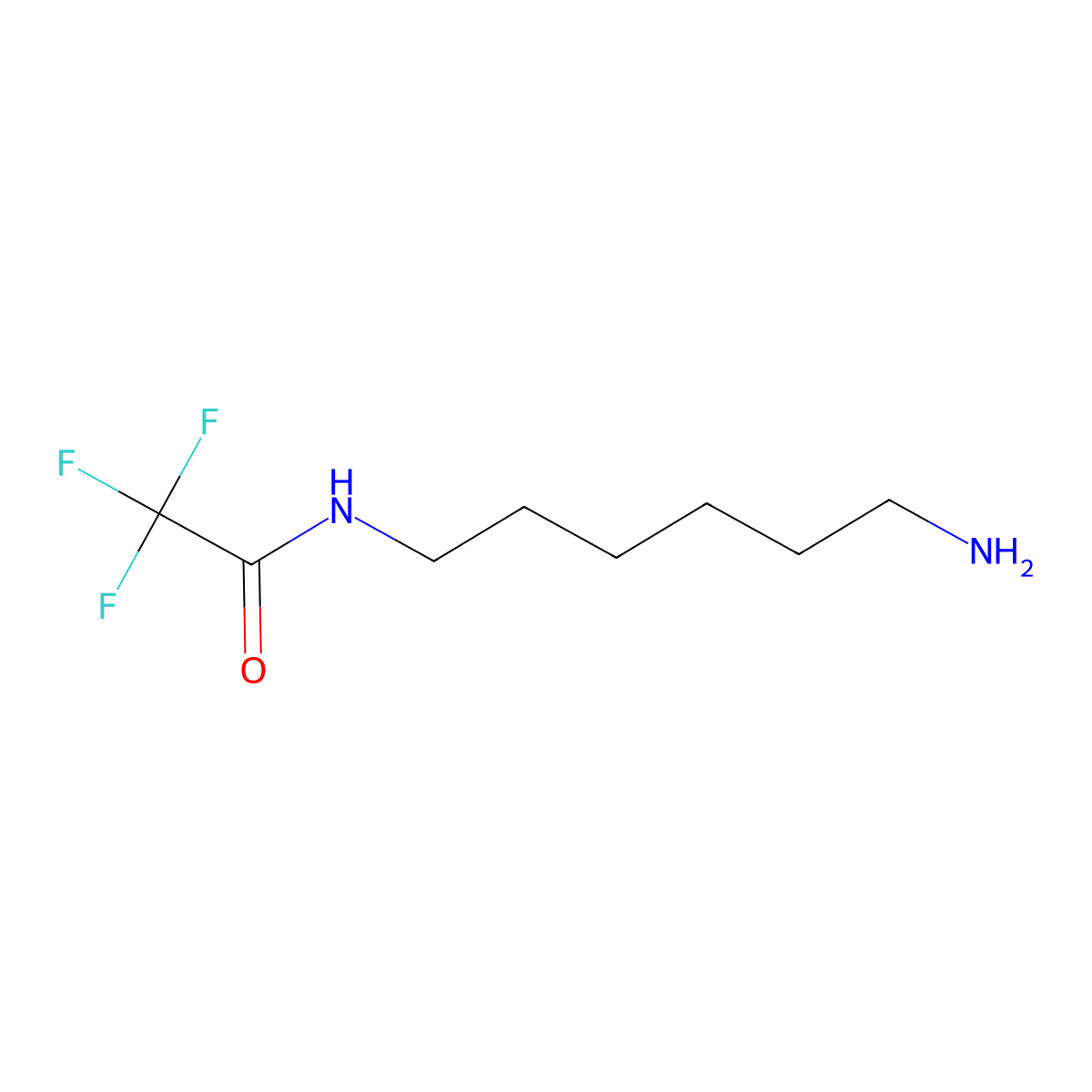 Acetamide, N-(6-aminohexyl)-2,2,2-trifluoro- molecular structure, CAS 56934-05-5