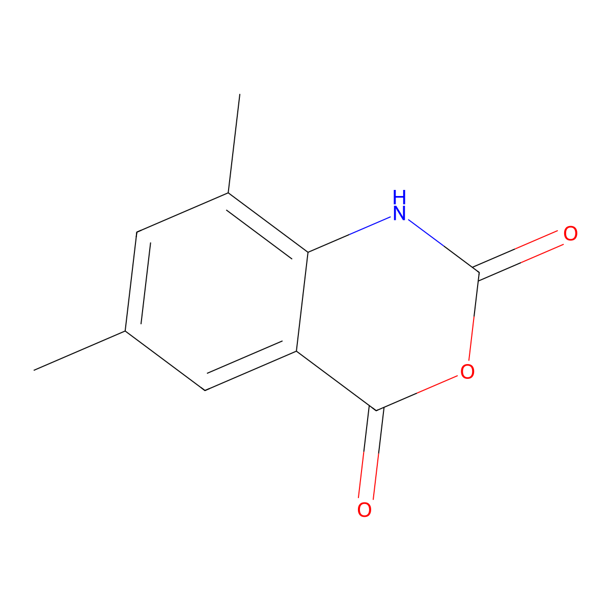 6,8-Dimethyl-2H-3,1-benzoxazine-2,4(1H)-dione molecular structure, CAS 56934-87-3