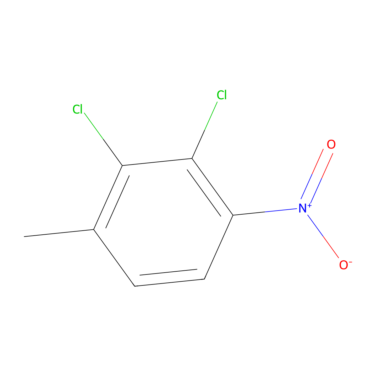 2,3-Dichloro-4-nitrotoluene molecular structure, CAS 569340-31-4