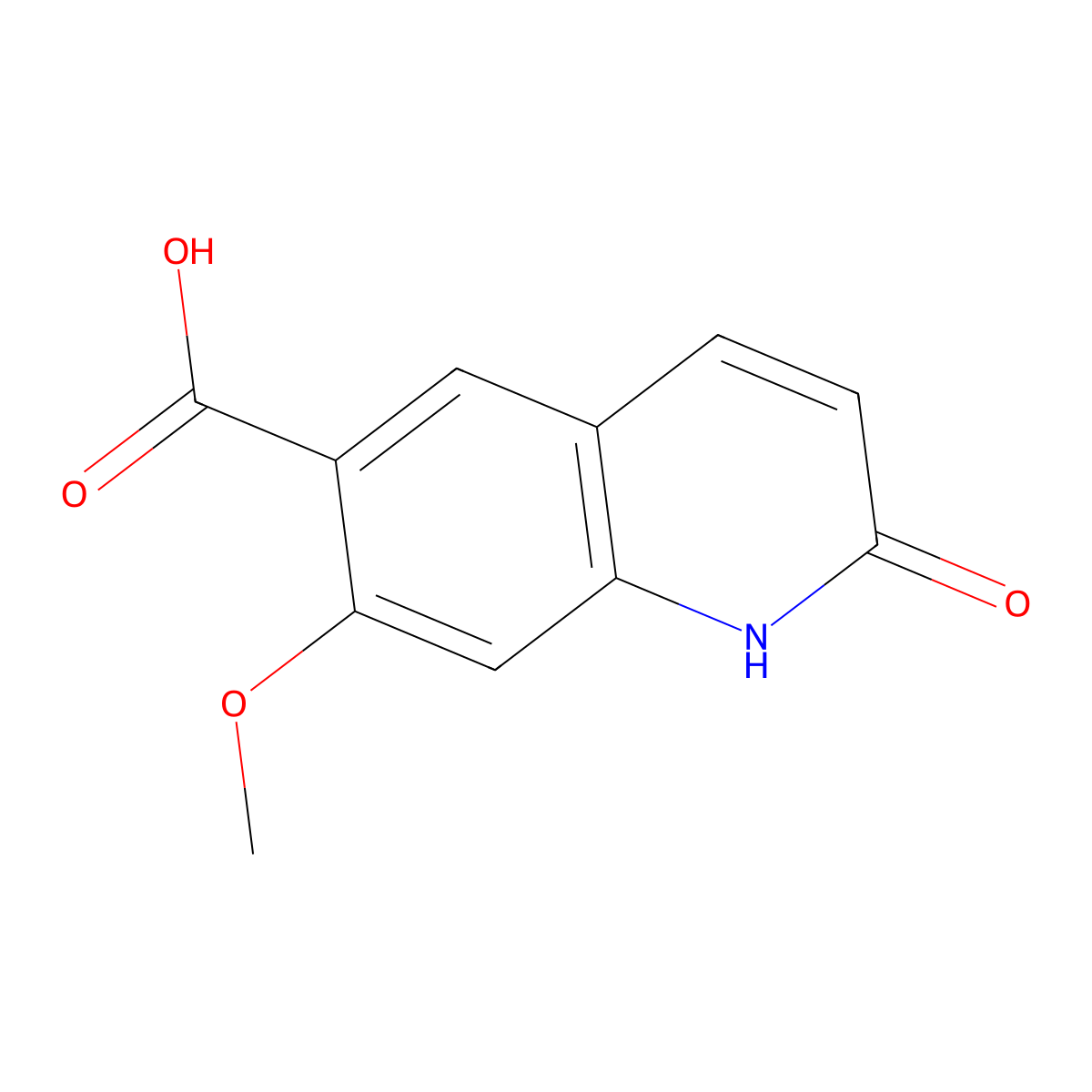7-Methoxy-2-oxo-1,2-dihydroquinoline-6-carboxylic acid molecular structure, CAS 569344-27-0
