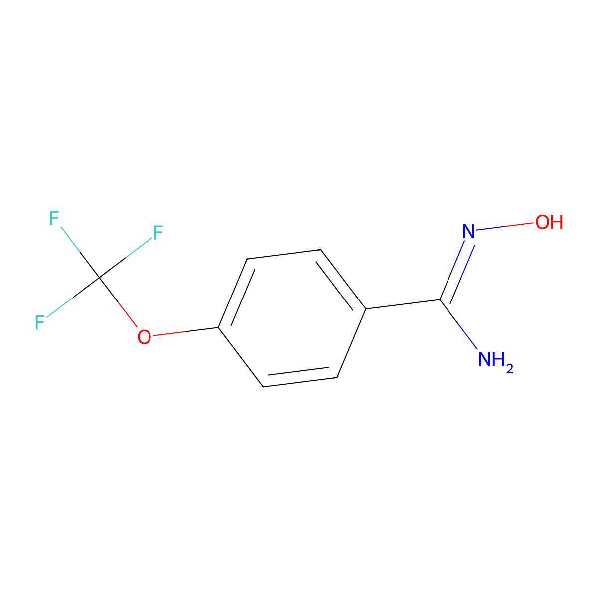 4-(Trifluoromethoxy)benzamidoxime molecular structure, CAS 56935-71-8