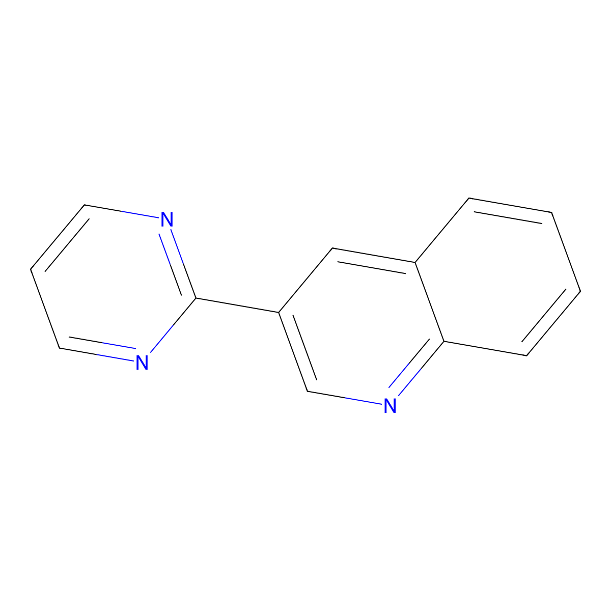 3-(2-Pyrimidinyl)quinoline molecular structure, CAS 569350-79-4