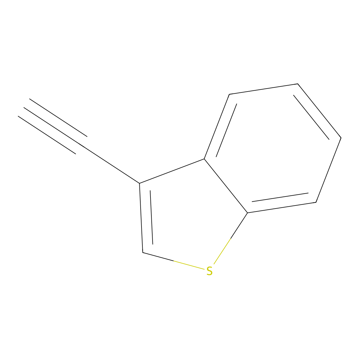 3-Ethynyl-1-benzothiophene molecular structure, CAS 569353-00-0