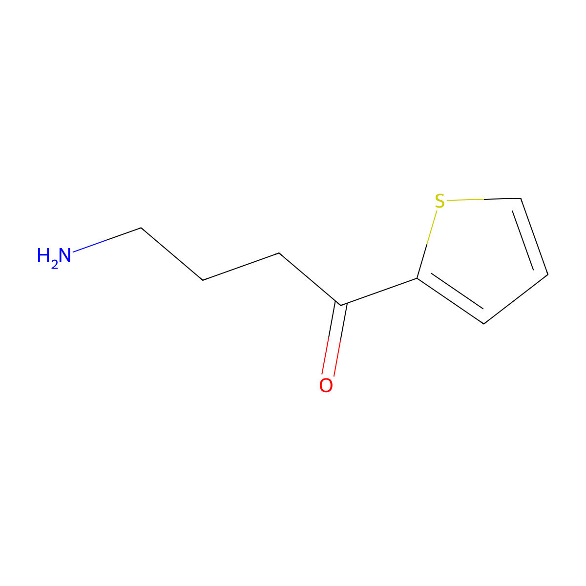 4-Amino-1-(thiophen-2-YL)butan-1-one molecular structure, CAS 569360-93-6