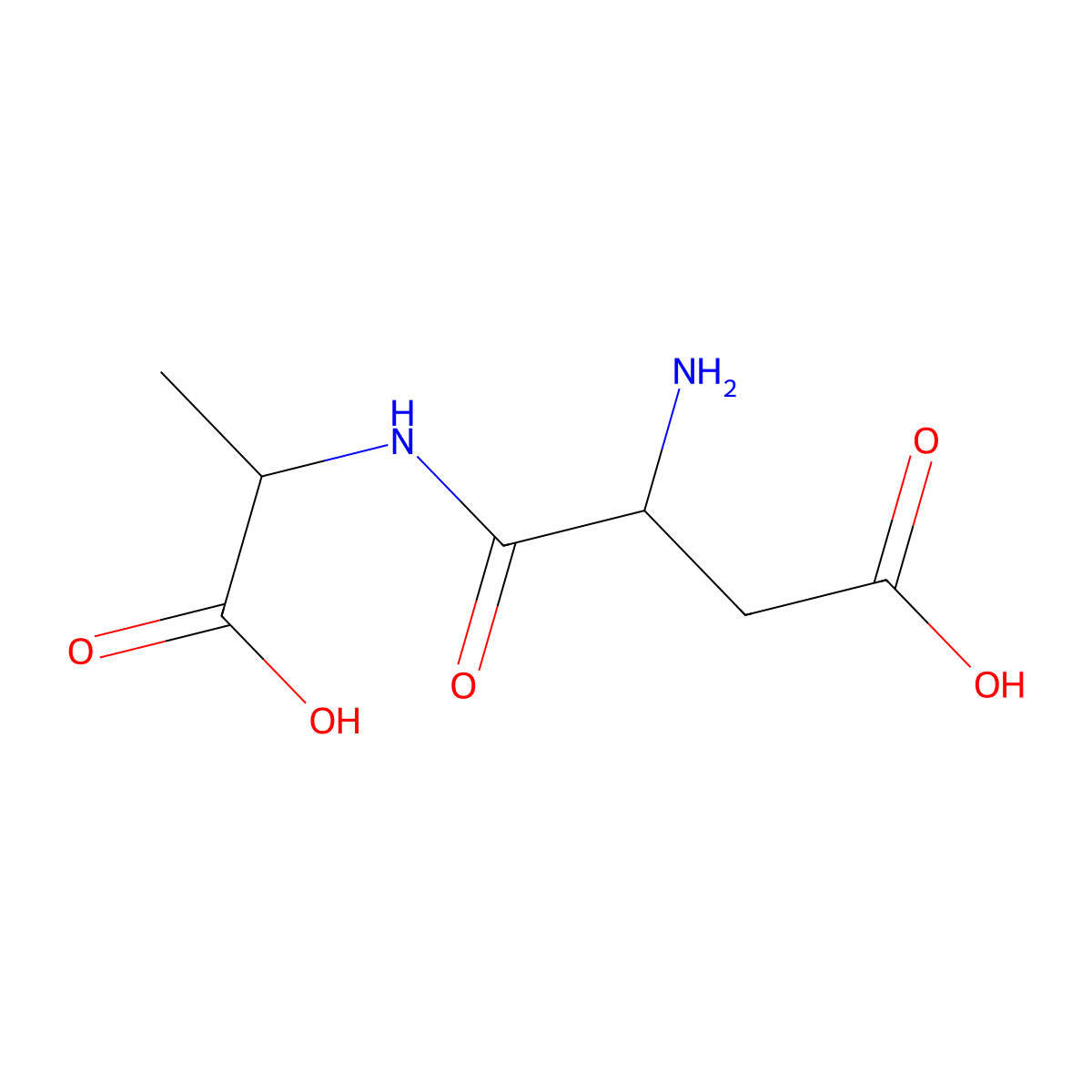 Asp-Ala molecular structure, CAS 5694-27-9