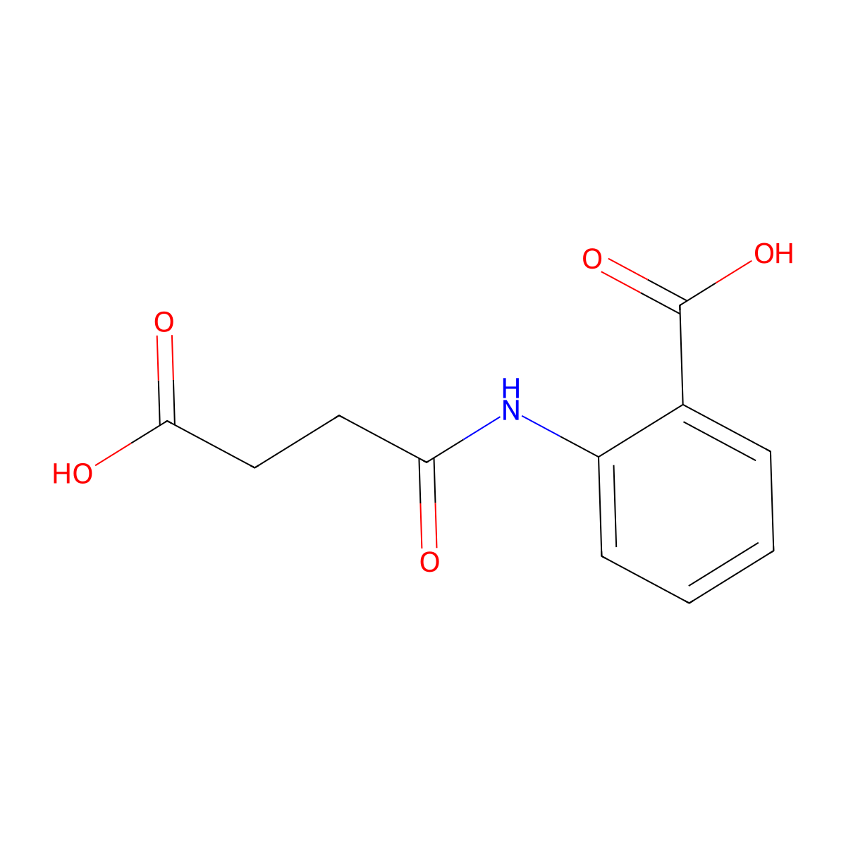 N-succinoylanthranilic acid molecular structure, CAS 5694-37-1