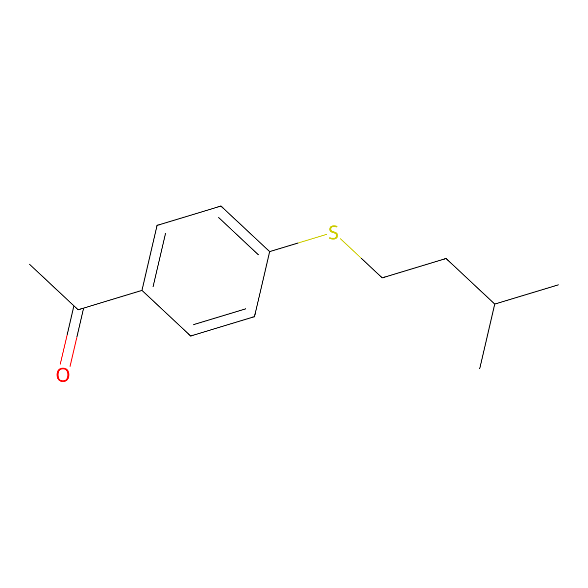 4'-(iso-Pentylthio)acetophenone molecular structure, CAS 56944-51-5