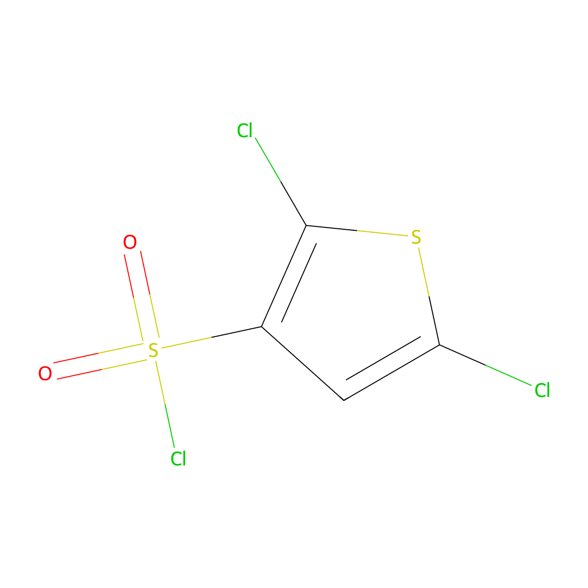 2,5-Dichlorothiophene-3-sulfonyl chloride molecular structure, CAS 56946-83-9