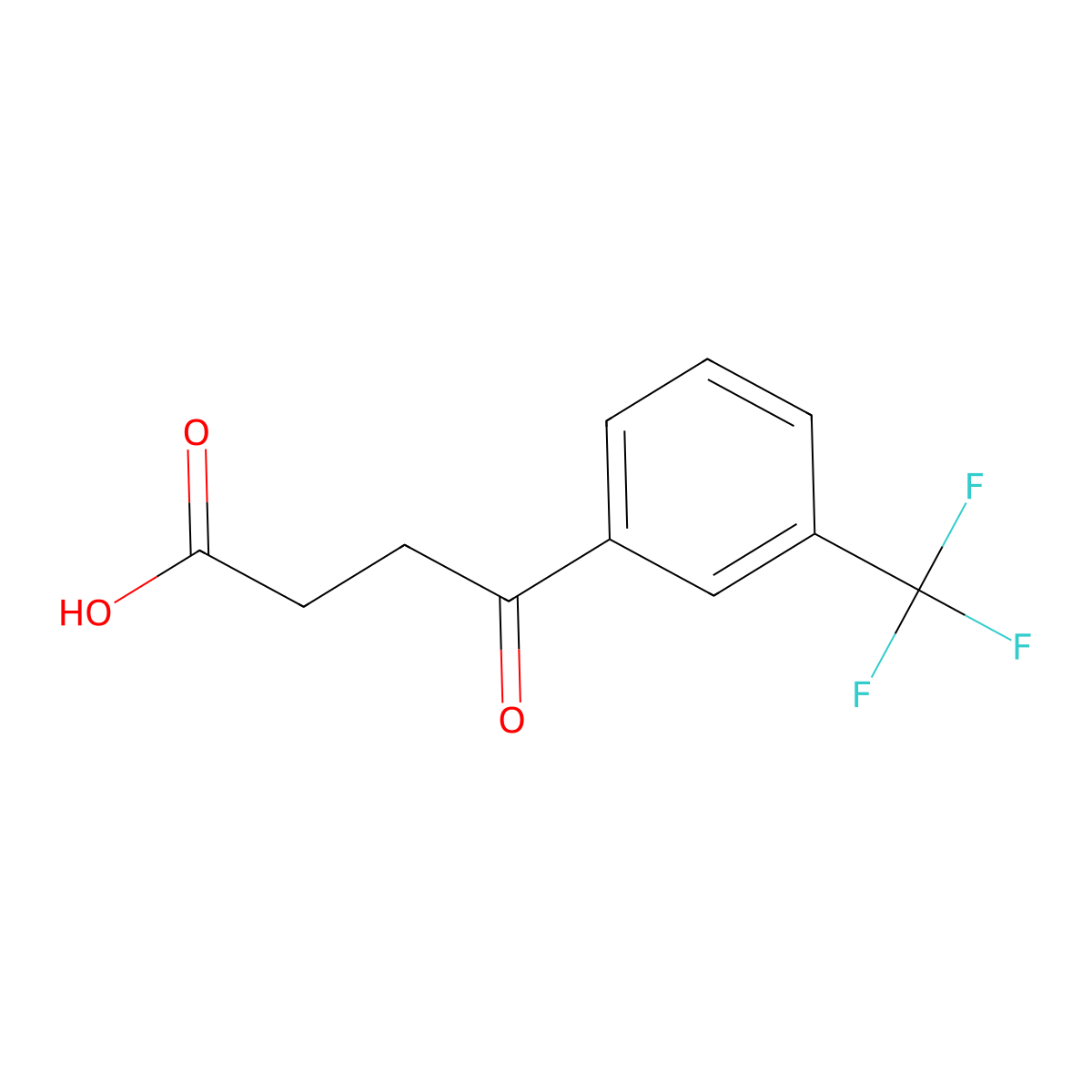 4-Oxo-4-(3-trifluoromethylphenyl)butyric acid molecular structure, CAS 56948-76-6