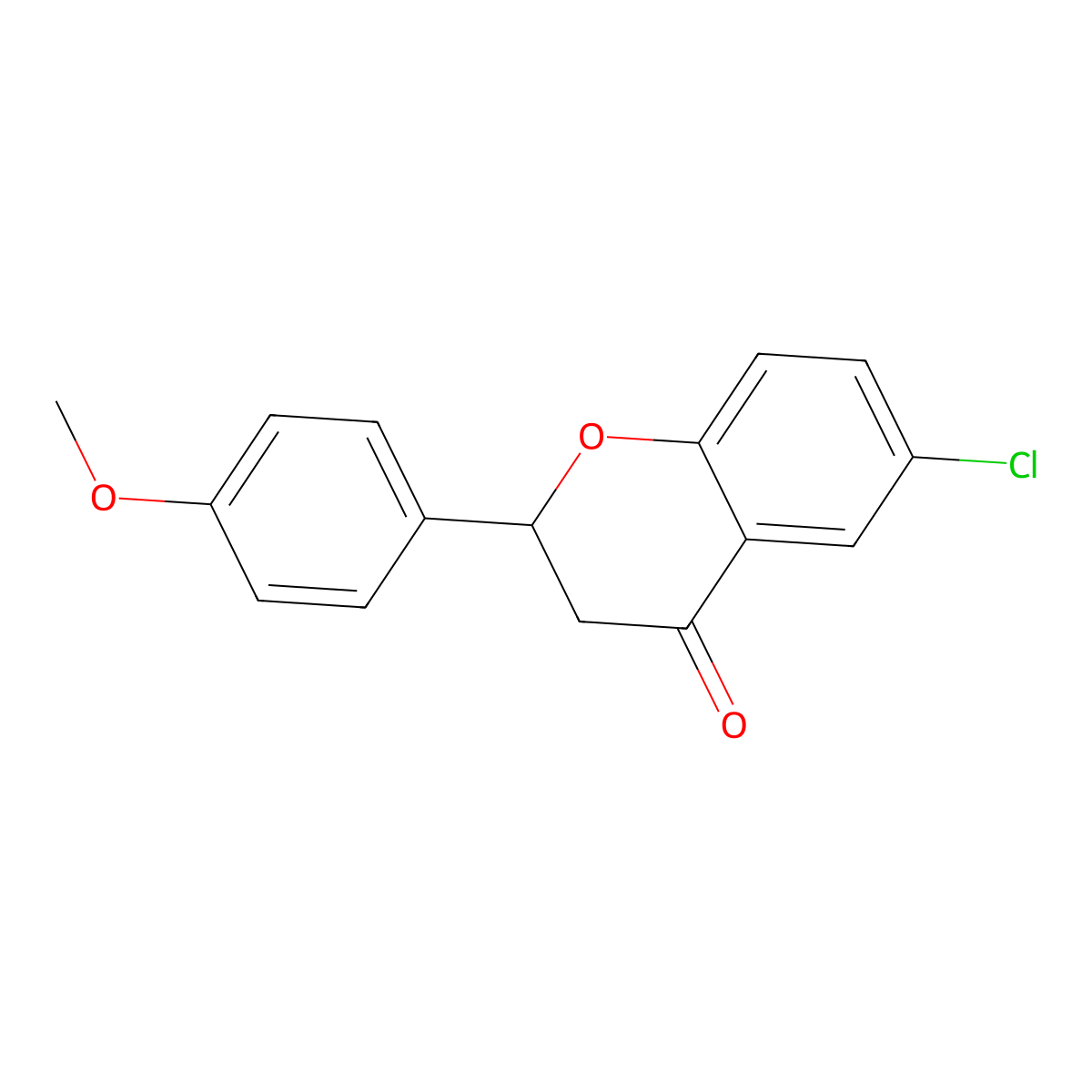 4'-Methoxy-6-chloroflavanone molecular structure, CAS 56949-40-7