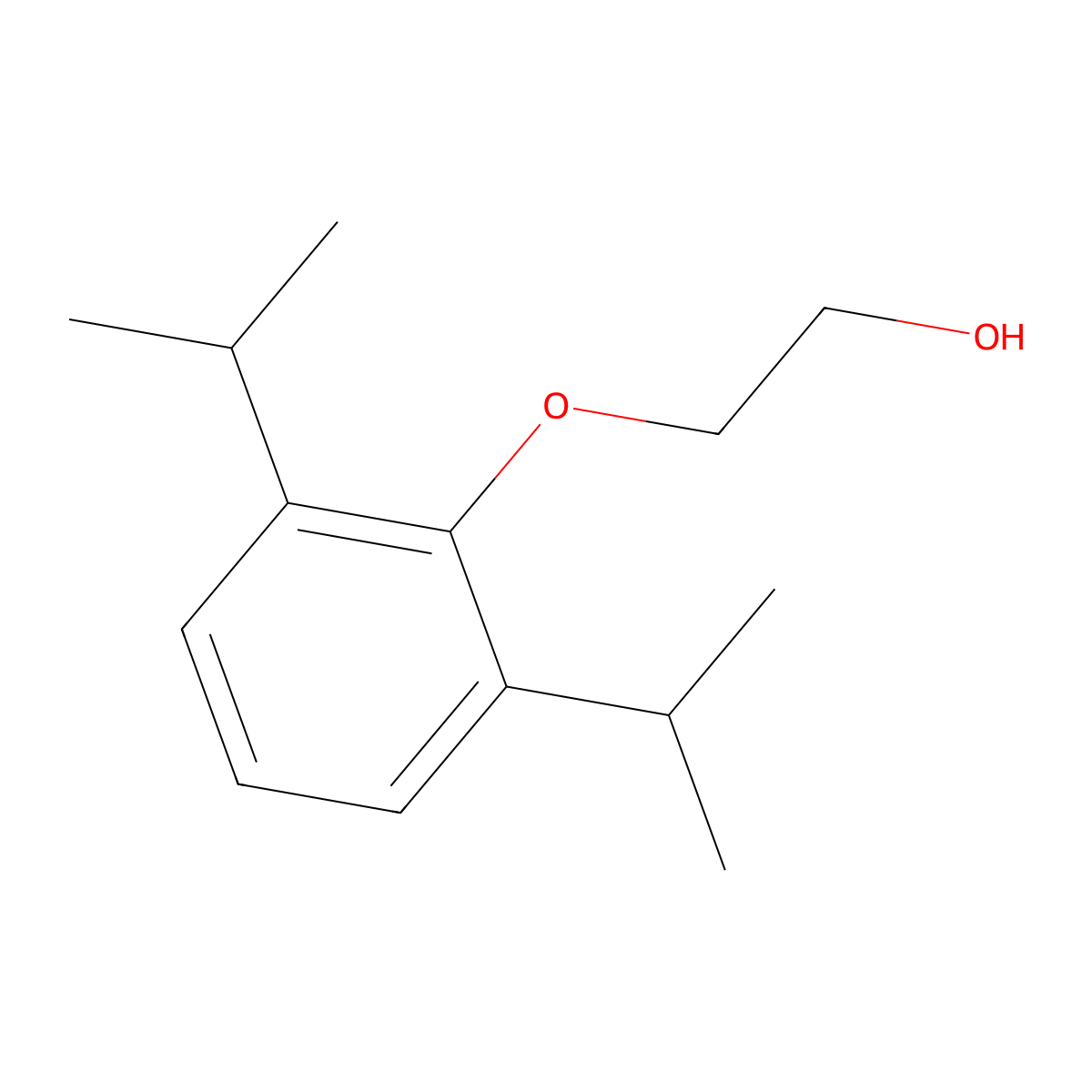 2-(2,6-Diisopropylphenoxy)ethanol molecular structure, CAS 56949-57-6