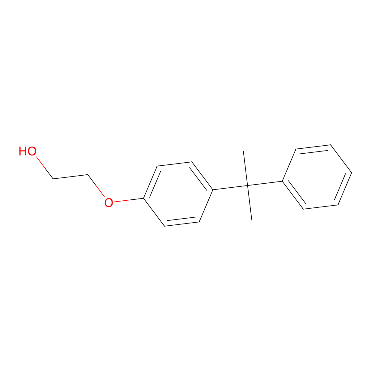 2-[4-(2-Phenylpropan-2-yl)phenoxy]ethan-1-ol molecular structure, CAS 56949-59-8