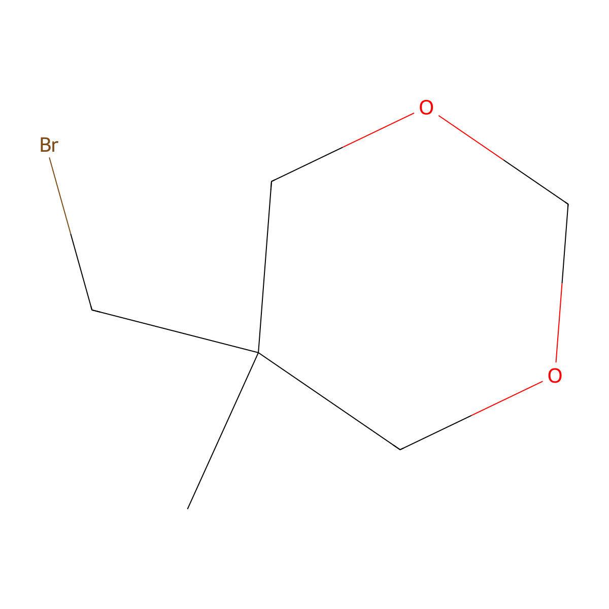 5-(Bromomethyl)-5-methyl-1,3-dioxane molecular structure, CAS 5695-65-8