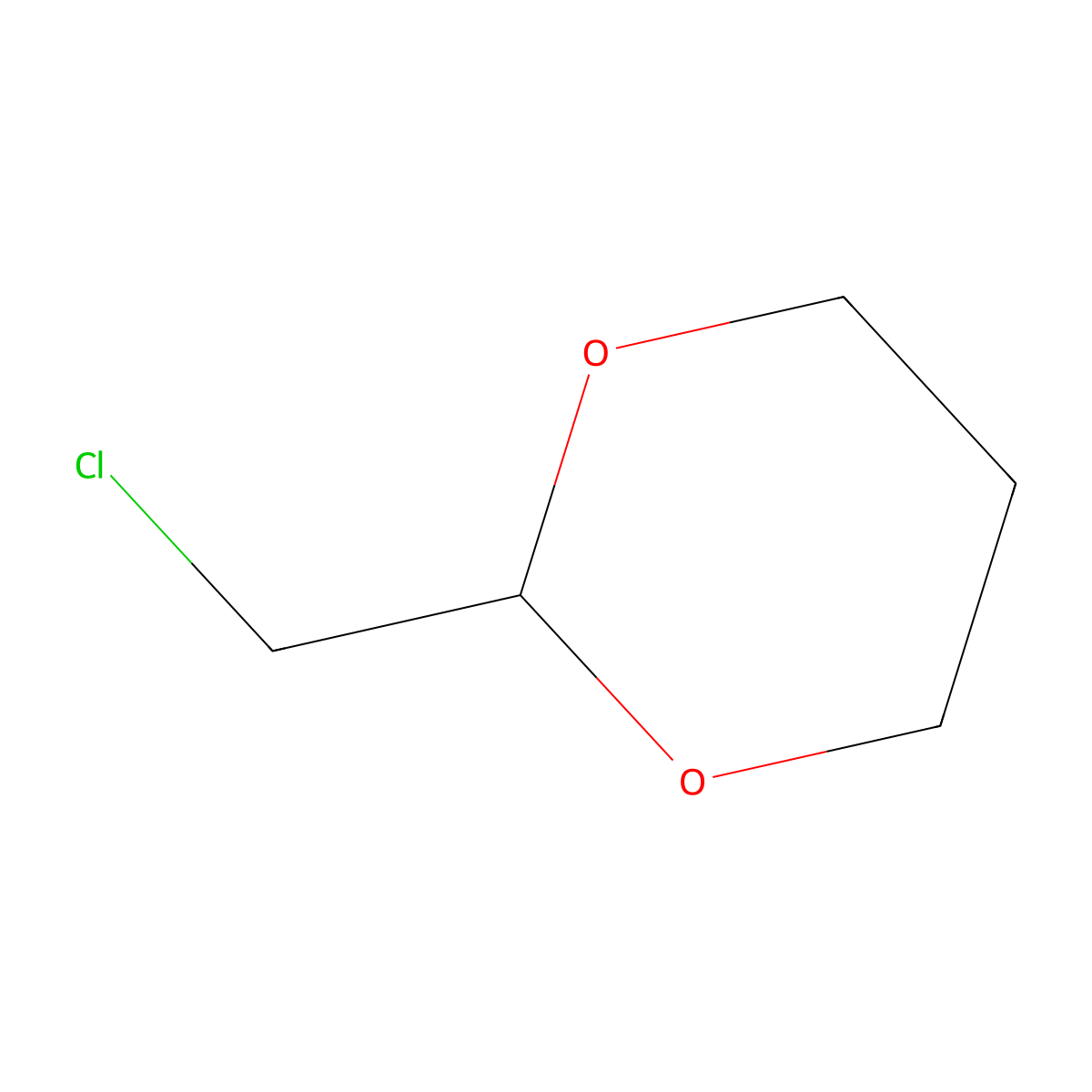 2-(Chloromethyl)-1,3-dioxane molecular structure, CAS 5695-72-7