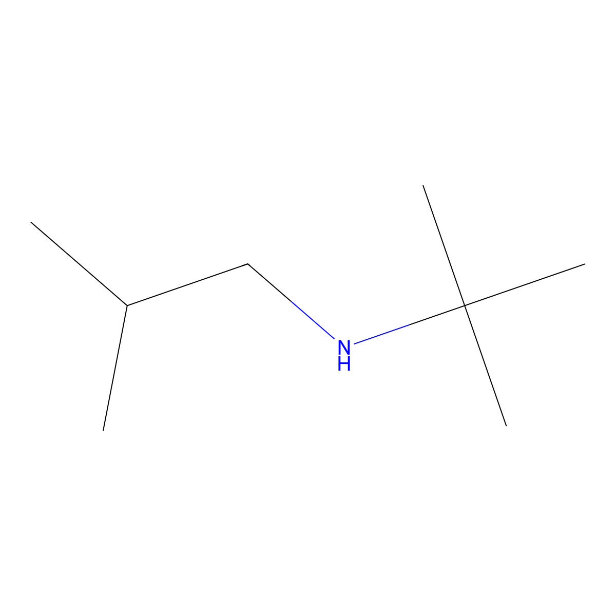 N-tert-butyl-2-methylpropan-1-amine molecular structure, CAS 56951-66-7