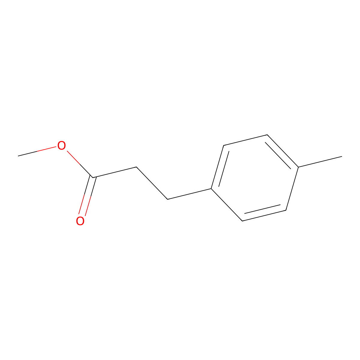 Methyl 3-(p-tolyl)propanoate molecular structure, CAS 56955-36-3