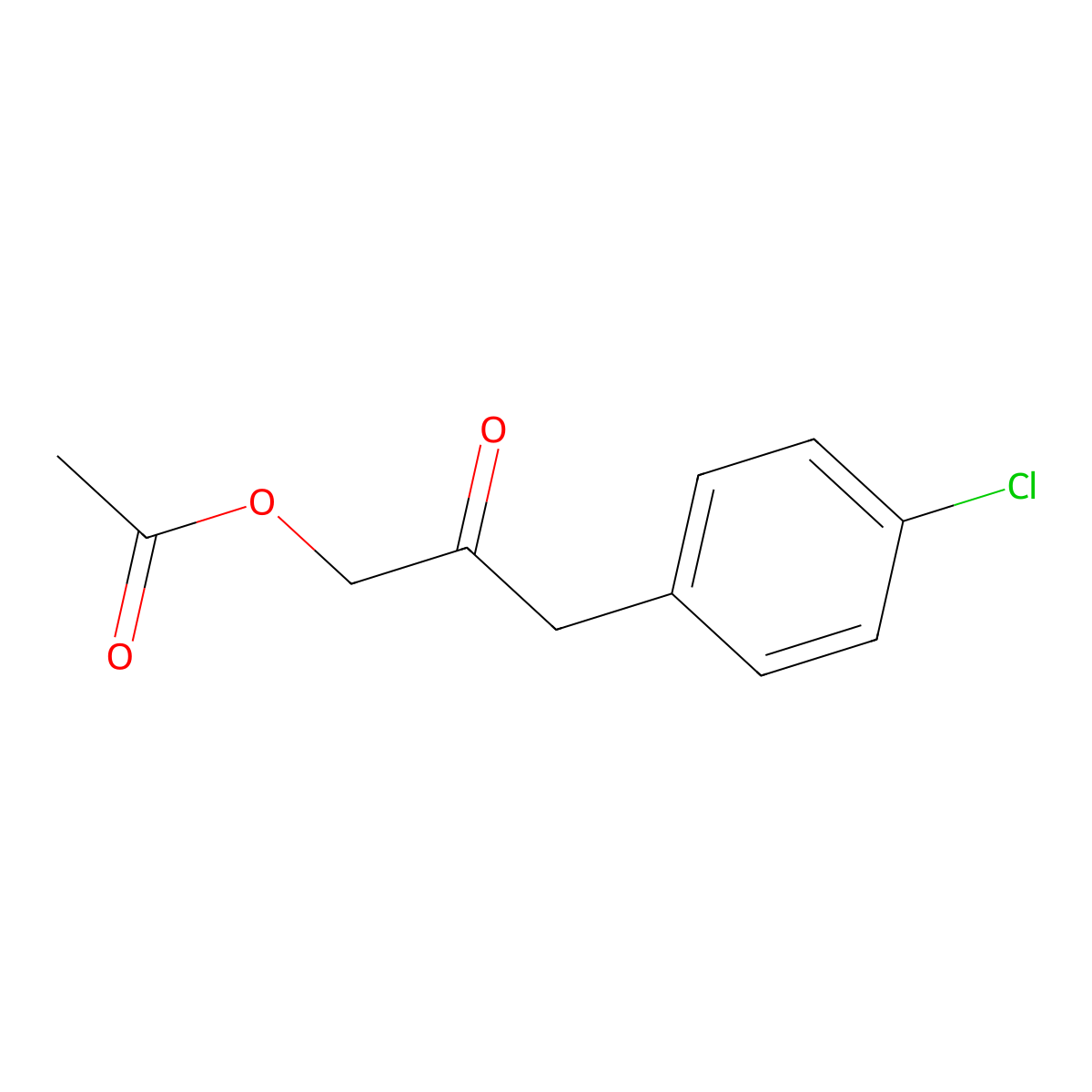 1-(Acetyloxy)-3-(4-chlorophenyl)-2-propanone molecular structure, CAS 56955-38-5