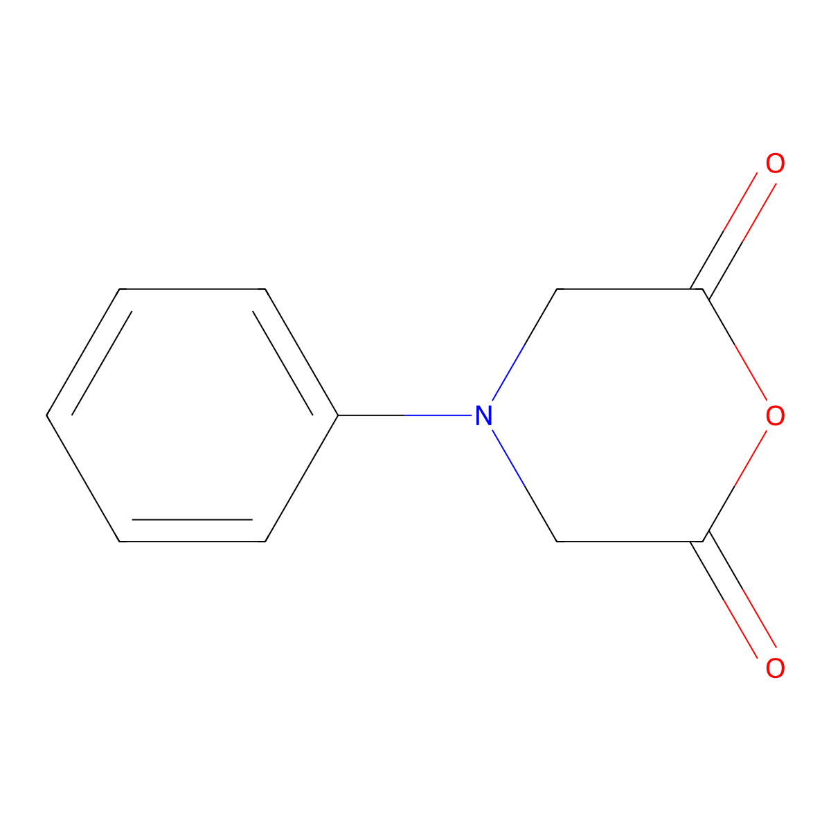 4-Phenylmorpholine-2,6-dione molecular structure, CAS 56956-66-2