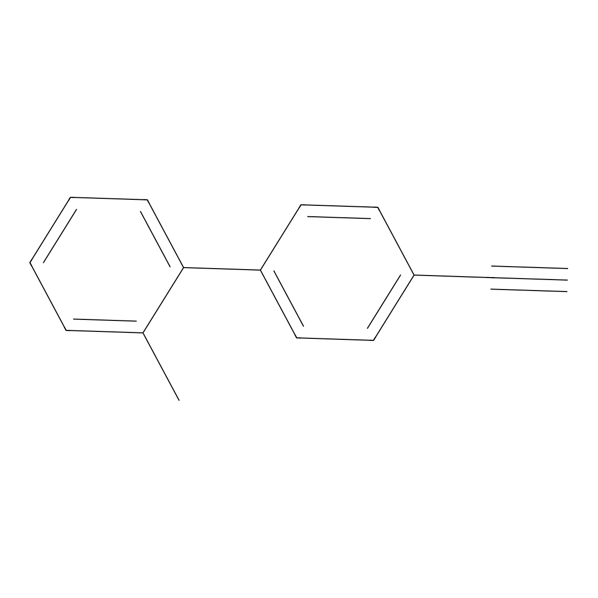 4'-Ethynyl-2-methyl-1,1'-biphenyl molecular structure, CAS 56957-89-2