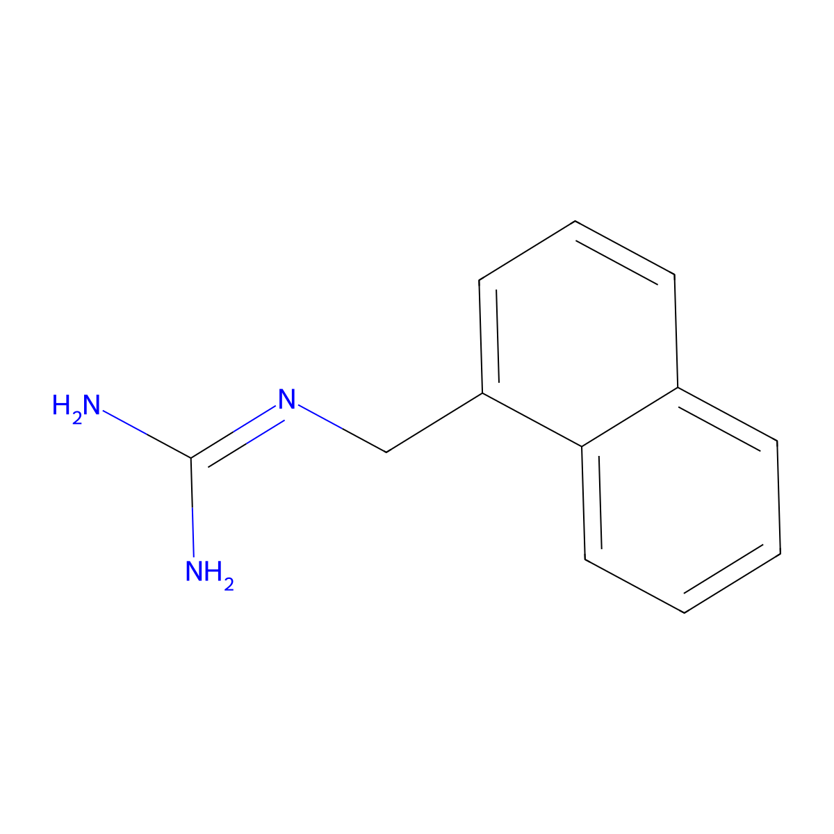 (1-Naphthylmethyl)guanidine molecular structure, CAS 5696-79-7