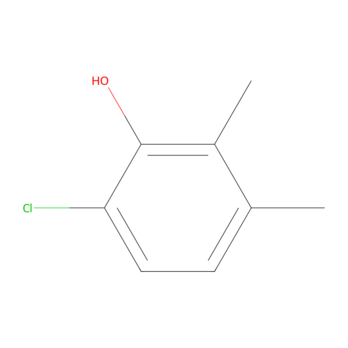 6-Chloro-2,3-dimethylphenol molecular structure, CAS 56961-15-0