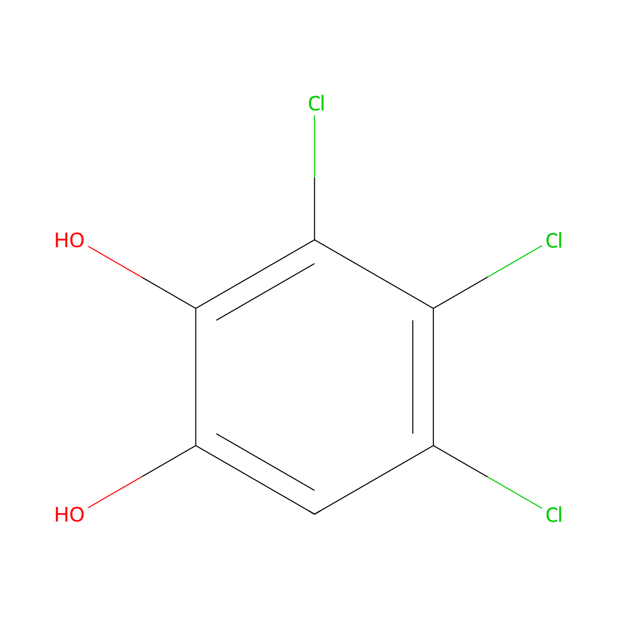 3,4,5-Trichlorocatechol molecular structure, CAS 56961-20-7