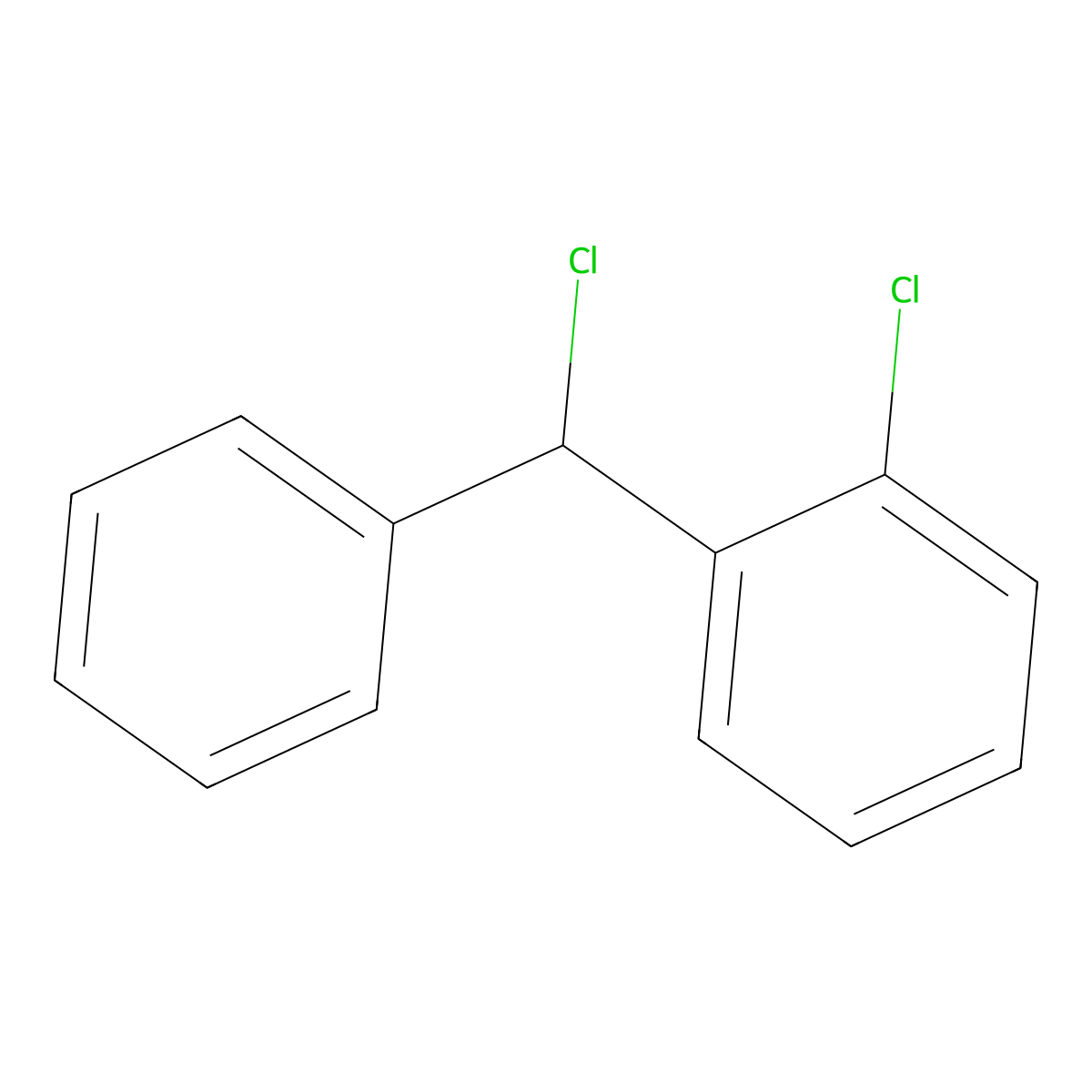 1-Chloro-2-(chlorophenylmethyl)benzene molecular structure, CAS 56961-47-8