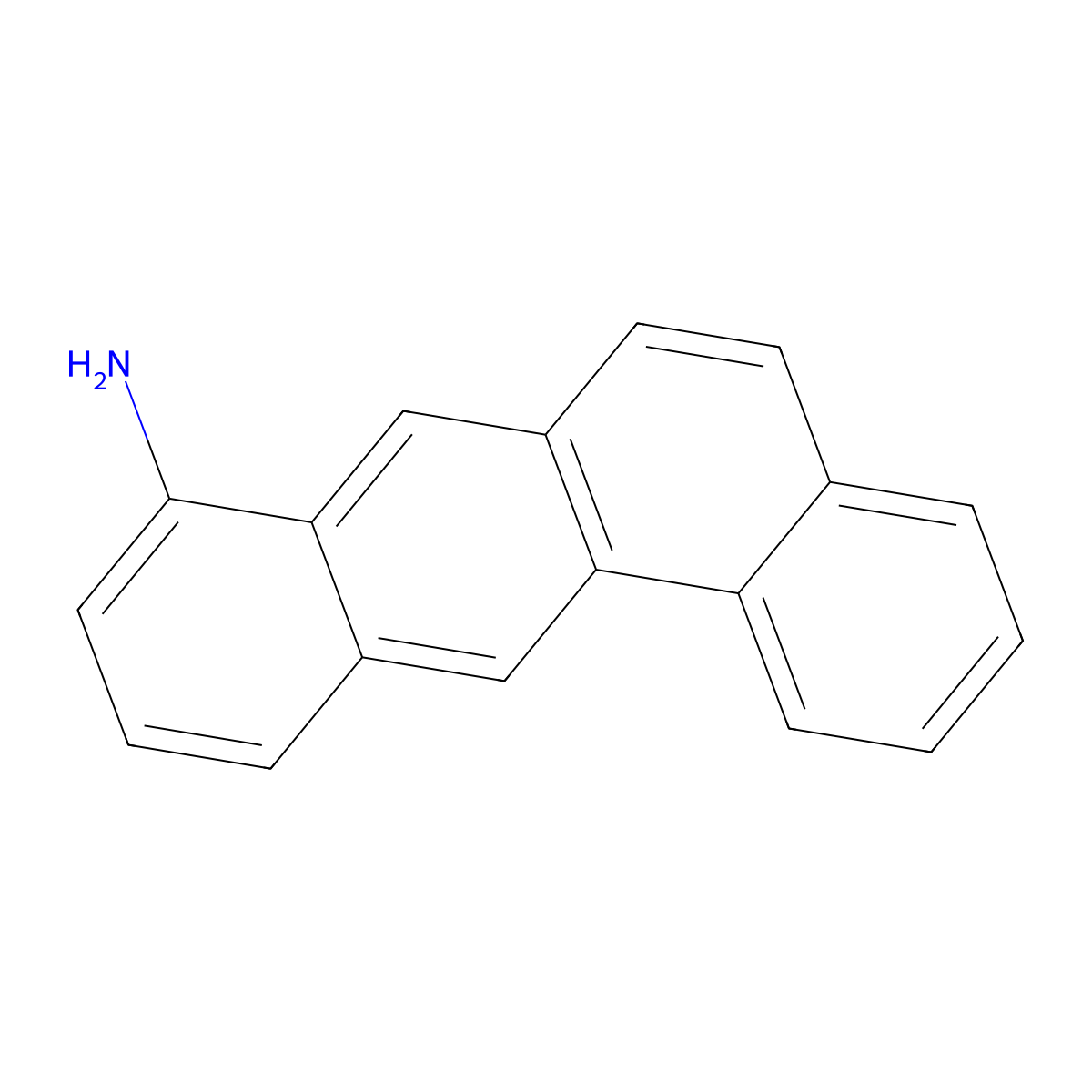 BENZ(a)ANTHRACEN-8-AMINE molecular structure, CAS 56961-60-5