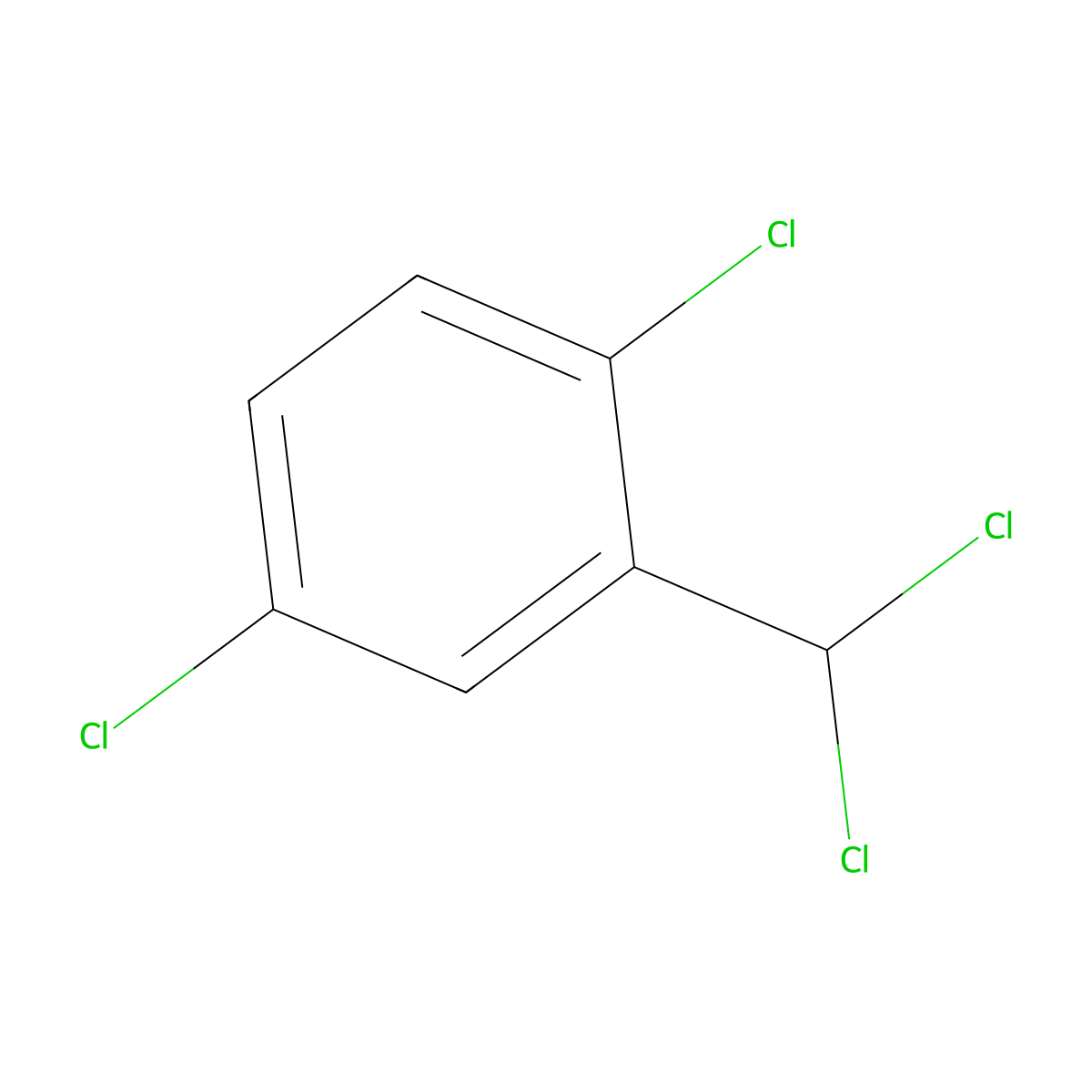 Dichloro(dichloromethyl)benzene molecular structure, CAS 56961-83-2