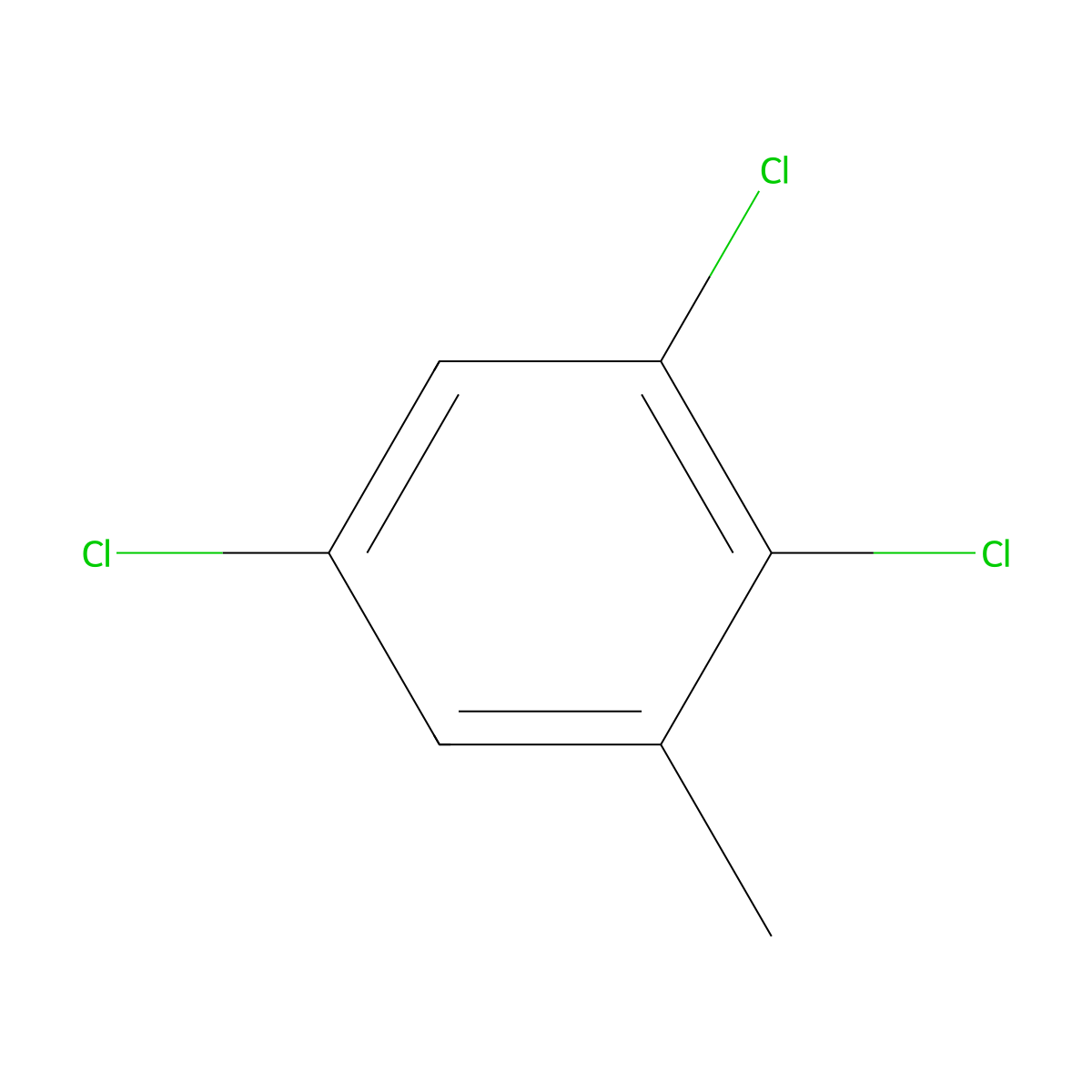 1,2,5-Trichloro-3-methylbenzene molecular structure, CAS 56961-86-5
