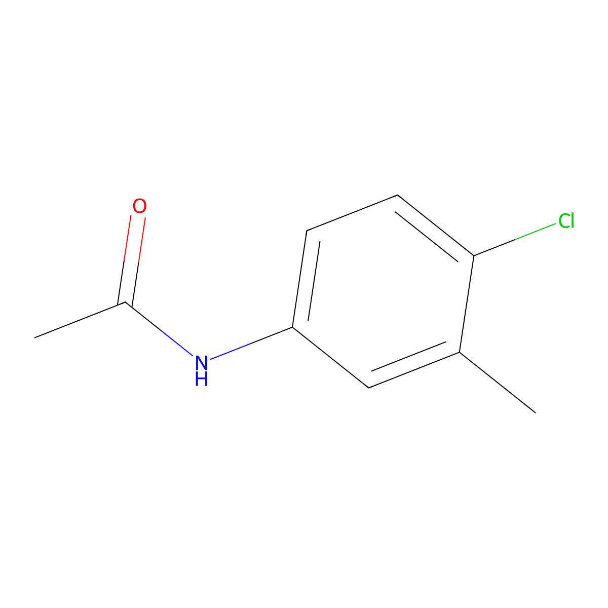4'-Chloro-M-acetotoluidide molecular structure, CAS 56961-88-7